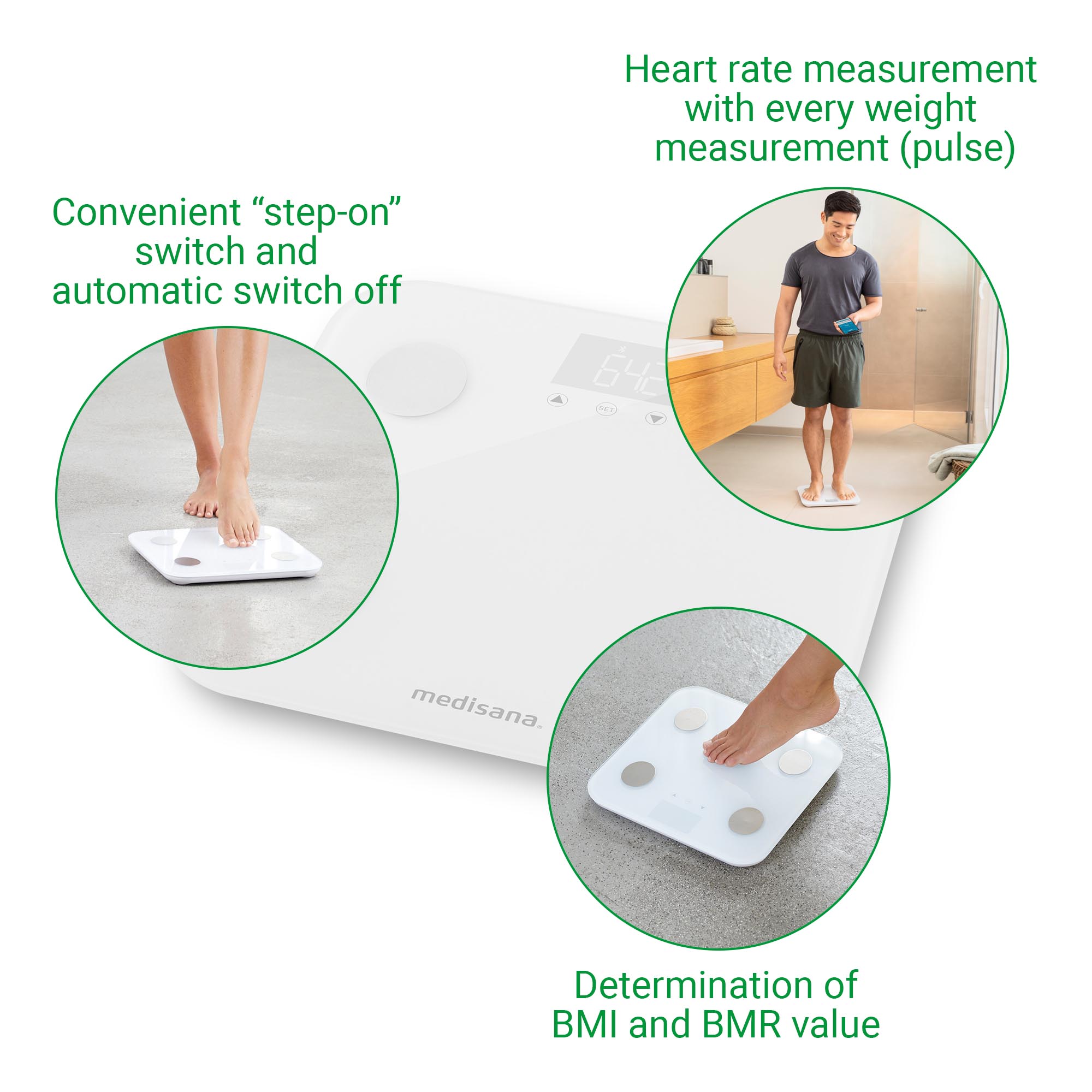 medisana BS 600 – Lichaamsanalyse weegschaal met WiFi & Bluetooth