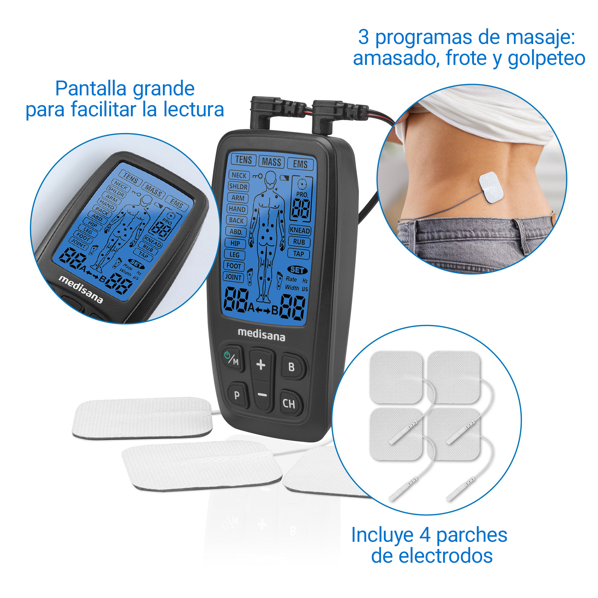 TT 205 | Dispositivo de electroterapia 3 en 1