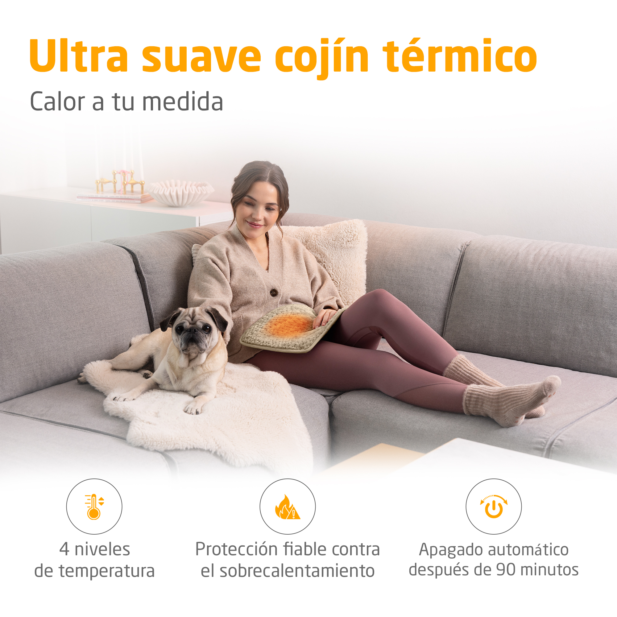 medisana HP 519 Heizkissen - cloud creme