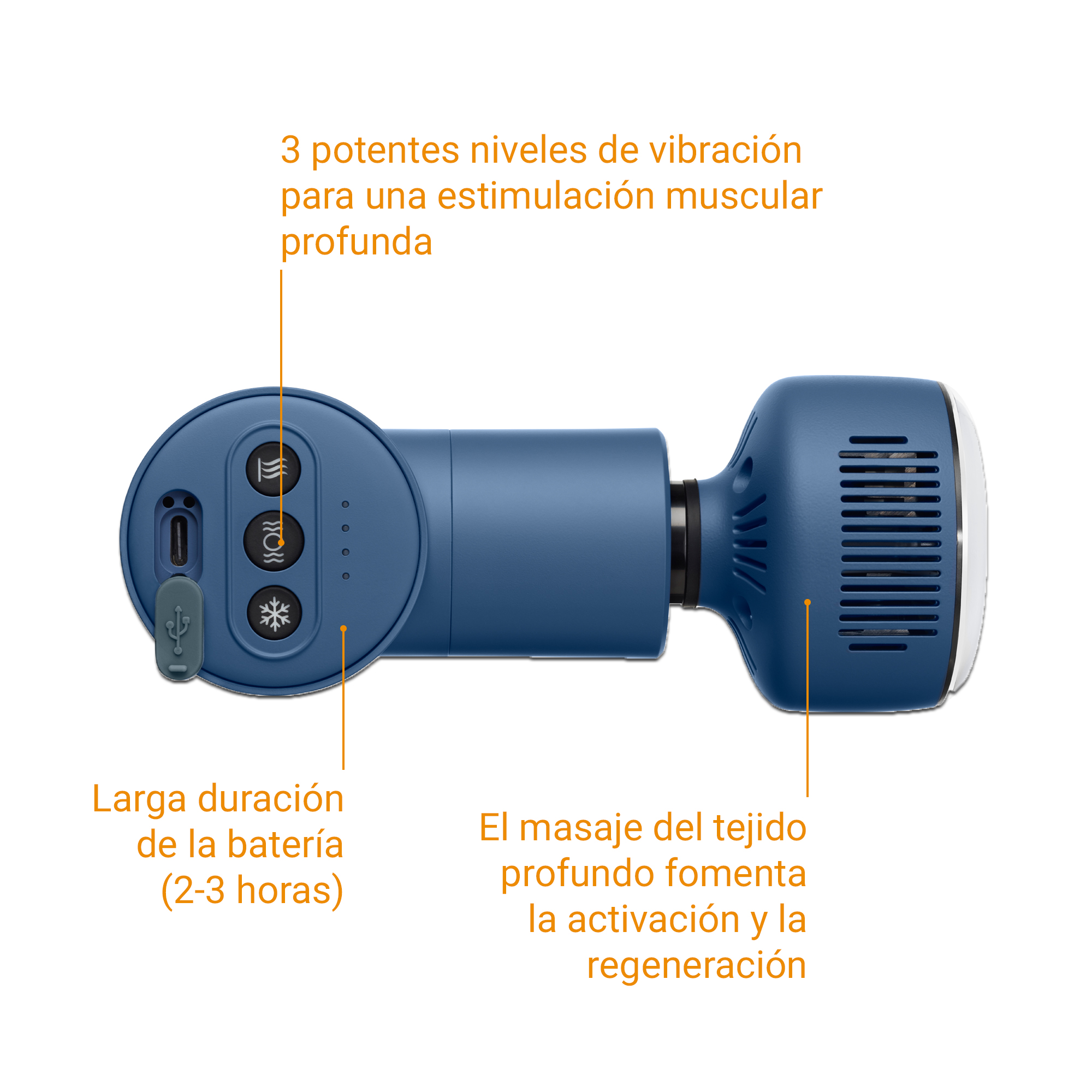 MG 600 | Pistola de masaje con función de calor y frío