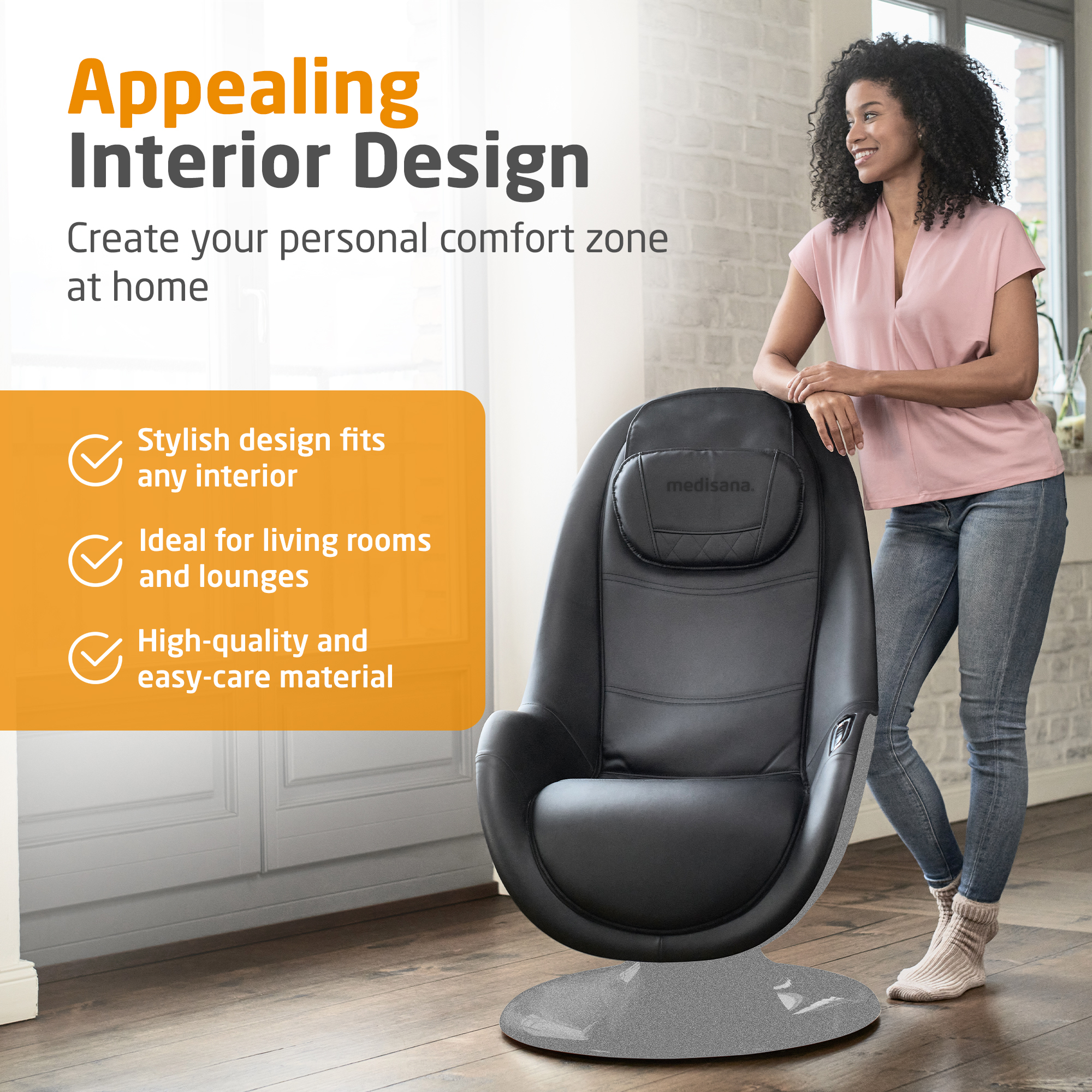RS 670 | Lounge Sessel mit Massagefunktion und Hocker