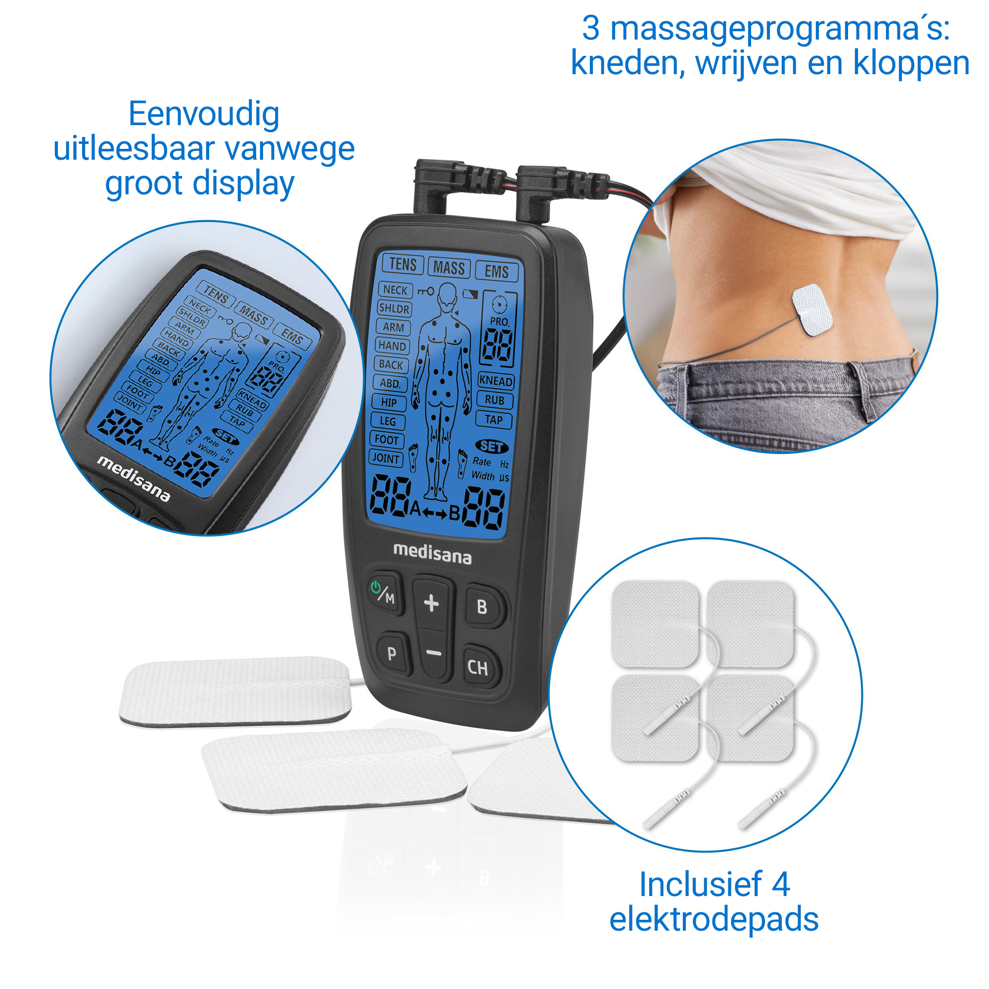 TT 205 | 3-in-1 elektrotherapieapparaat