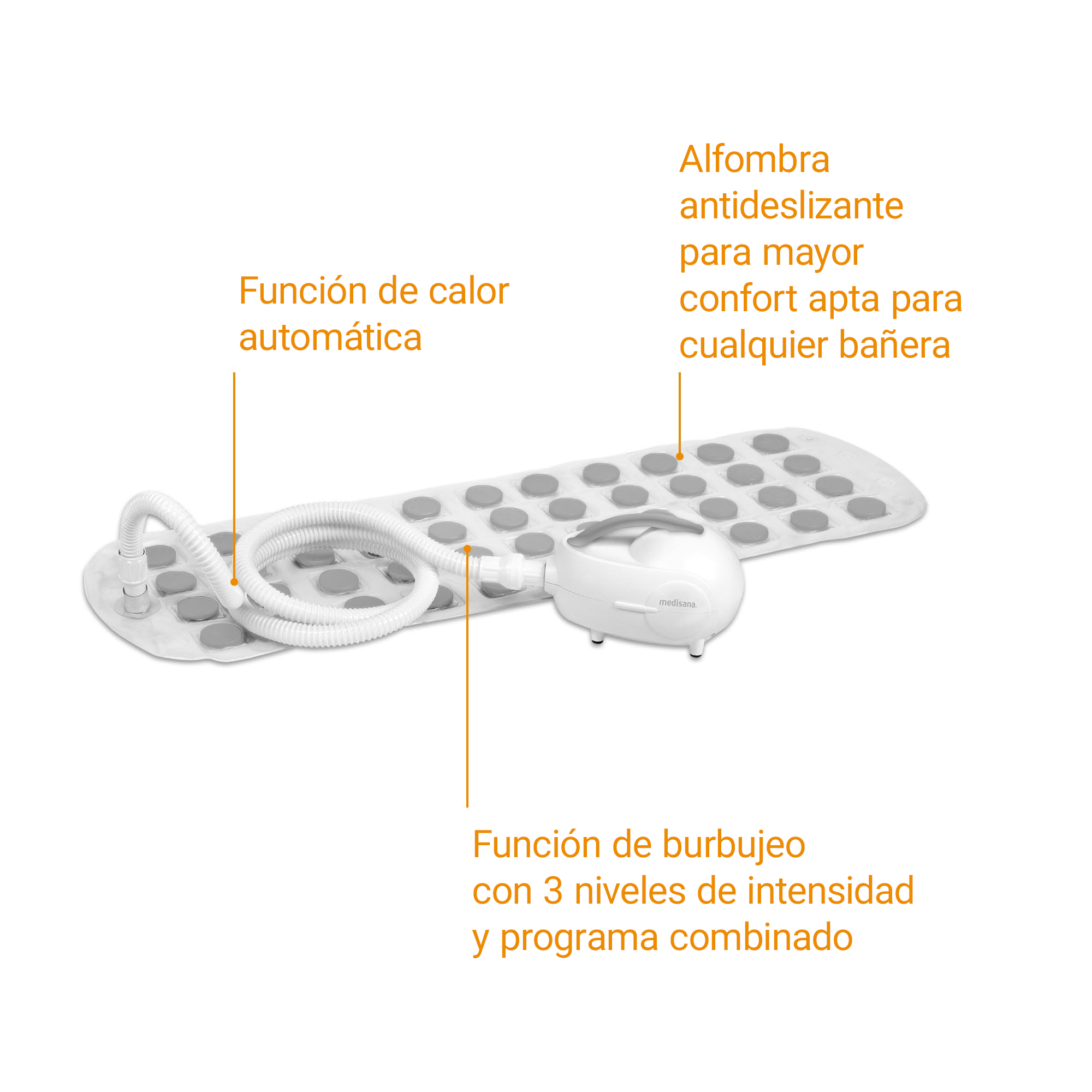 MBH | Bañera con burbujas de aire