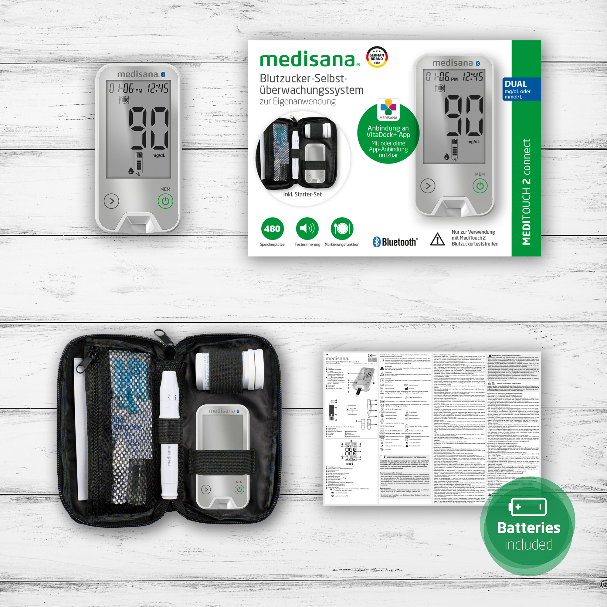 MediTouch 2 connect dual | Bloedsuikermeter
