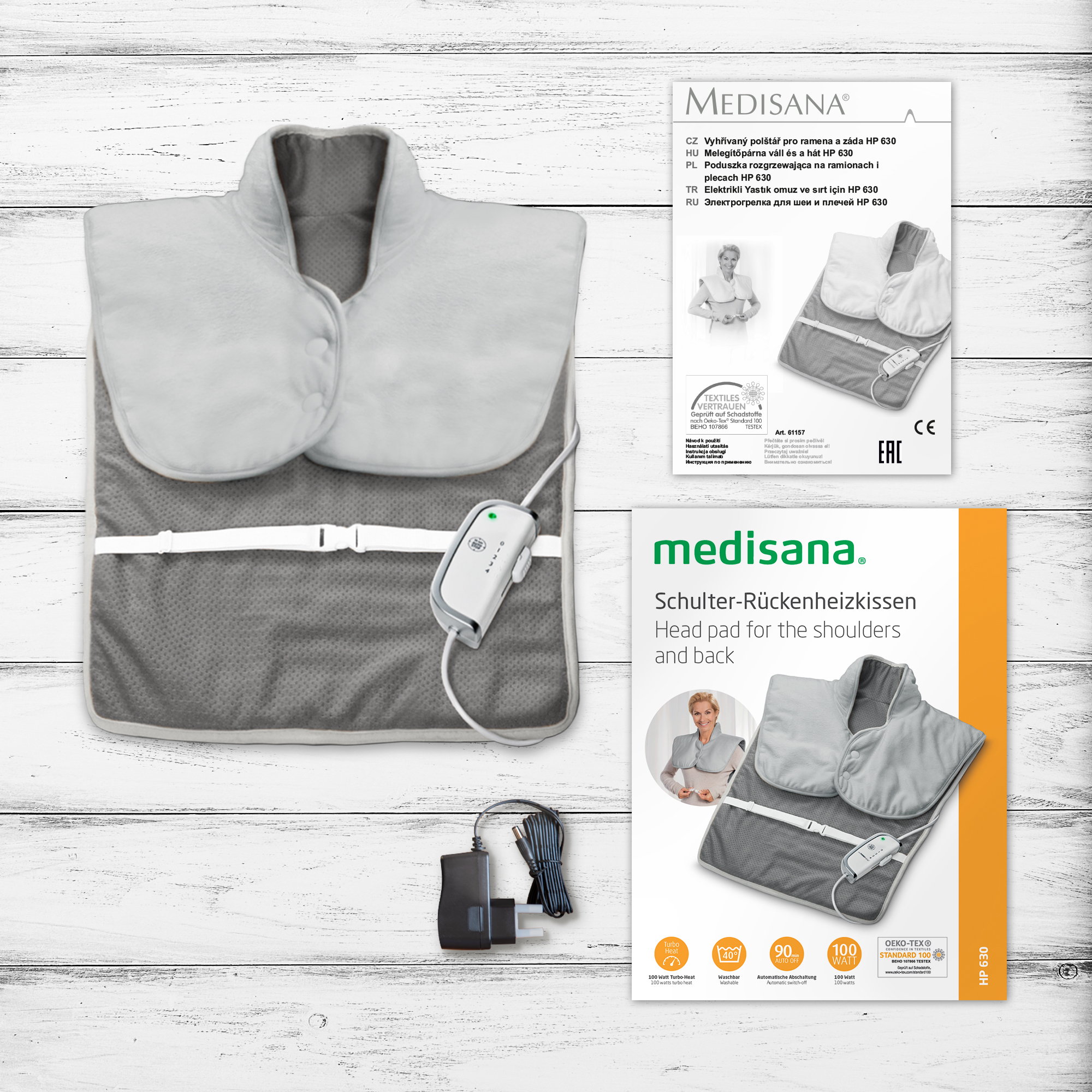 HP 630 | Almohadilla térmica para hombros y espalda
