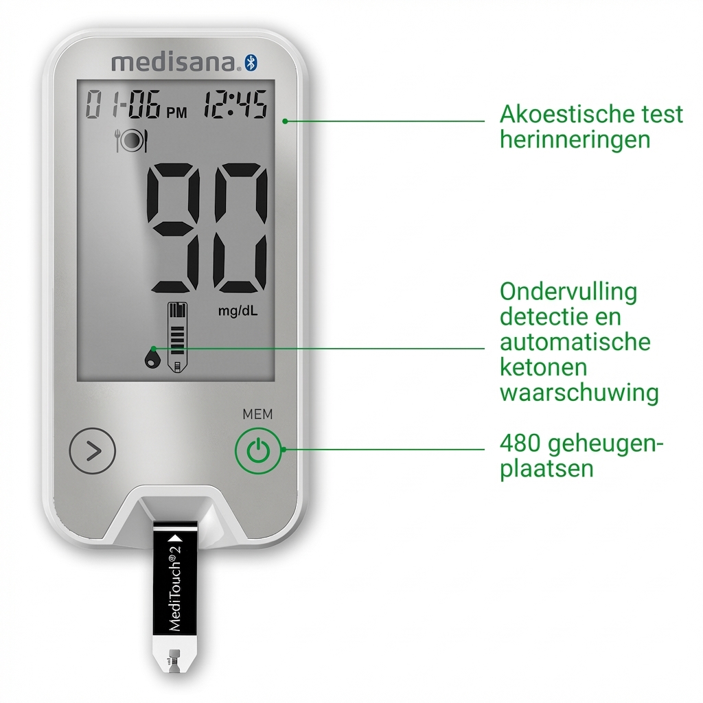MediTouch 2 connect dual | Bloedsuikermeter