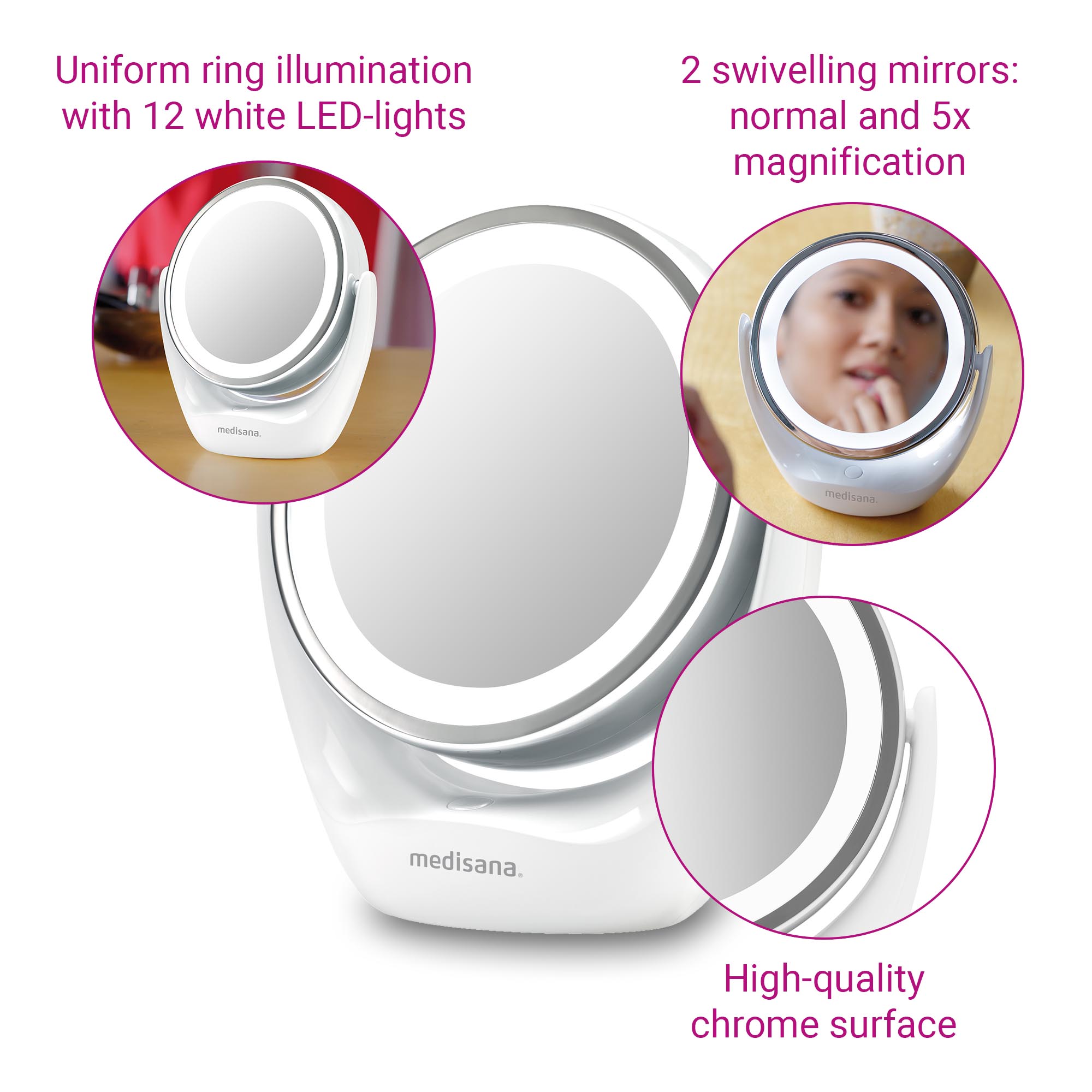 CM 835 | 2in1 cosmetics mirror