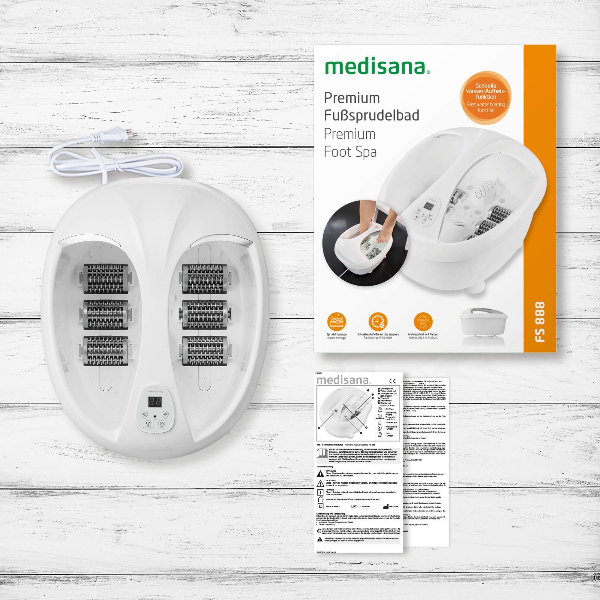 PhasedOut - medisana FS 888 Fußsprudelbad