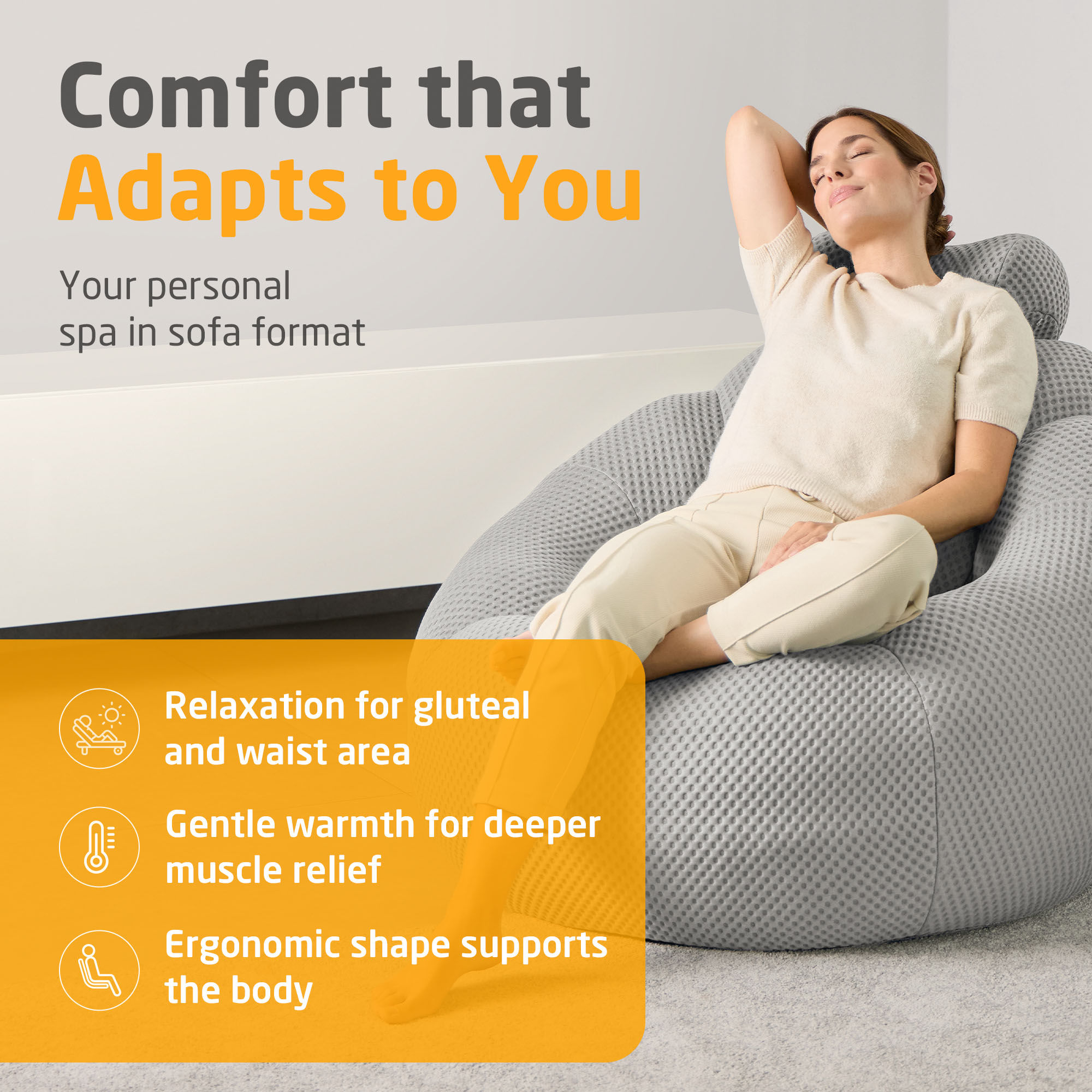 RS 100 | Bubble sofa - hellgrau