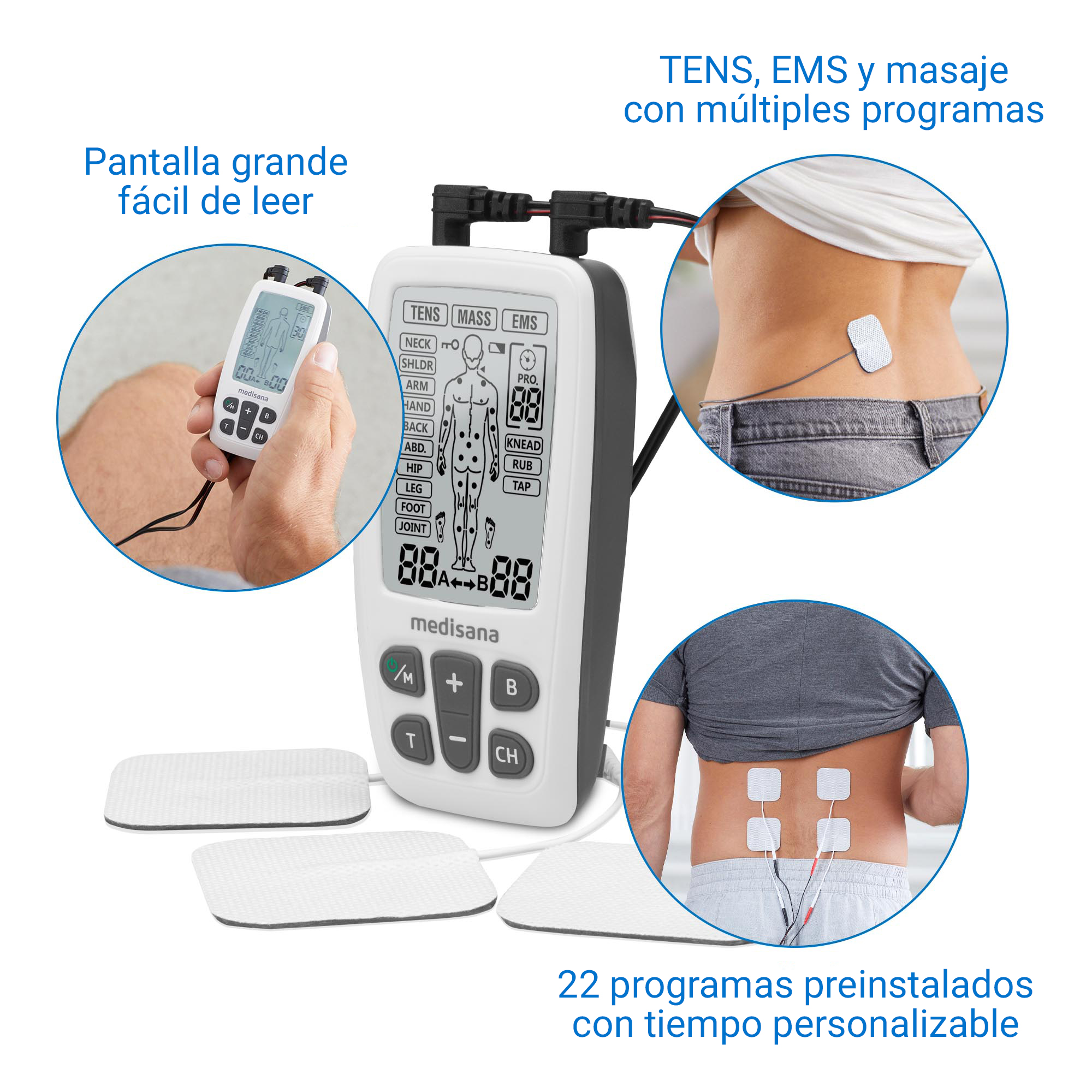 TT 200 | dispositivo de electroterapia 3 en 1