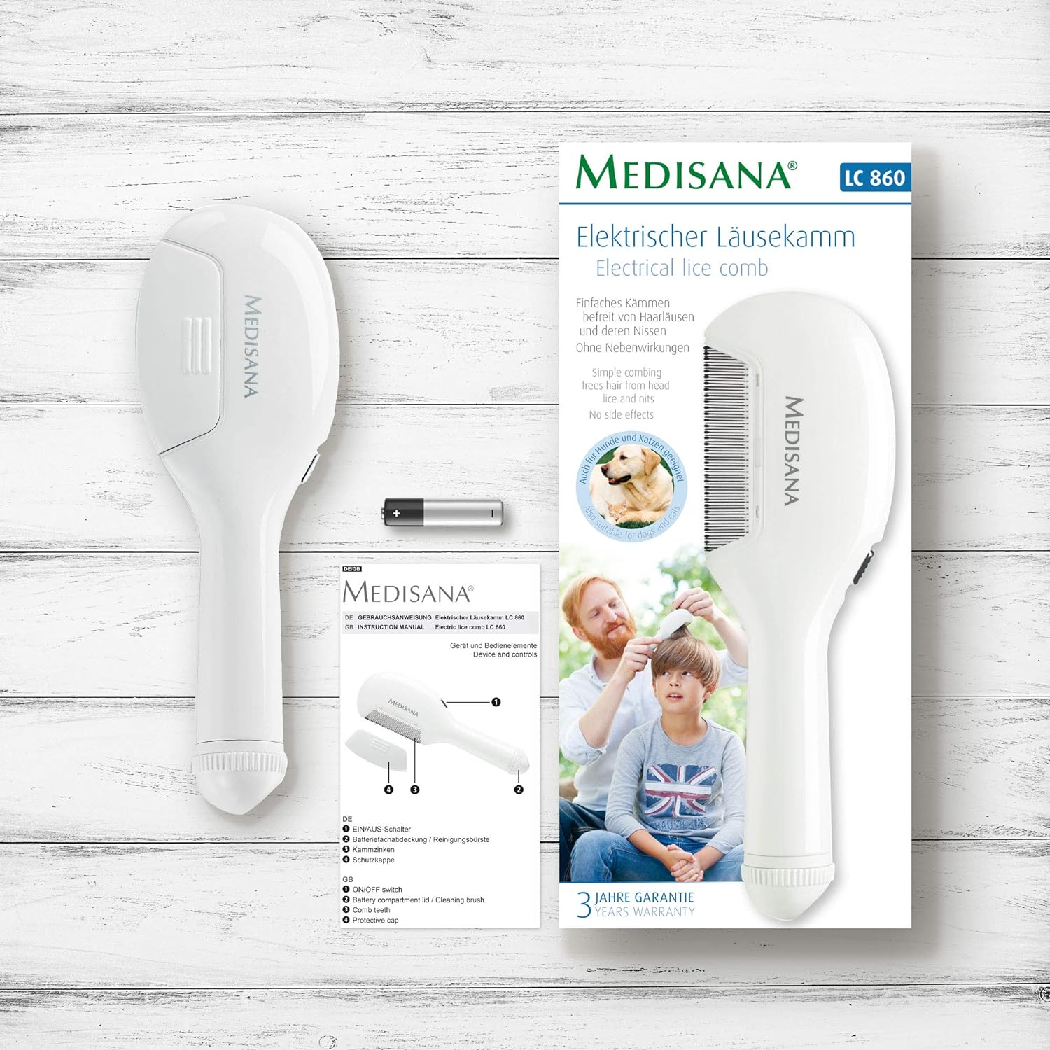 378e4b5f6ecd69929627f0c921faf0db LC 860 | Elektrische luizenkam