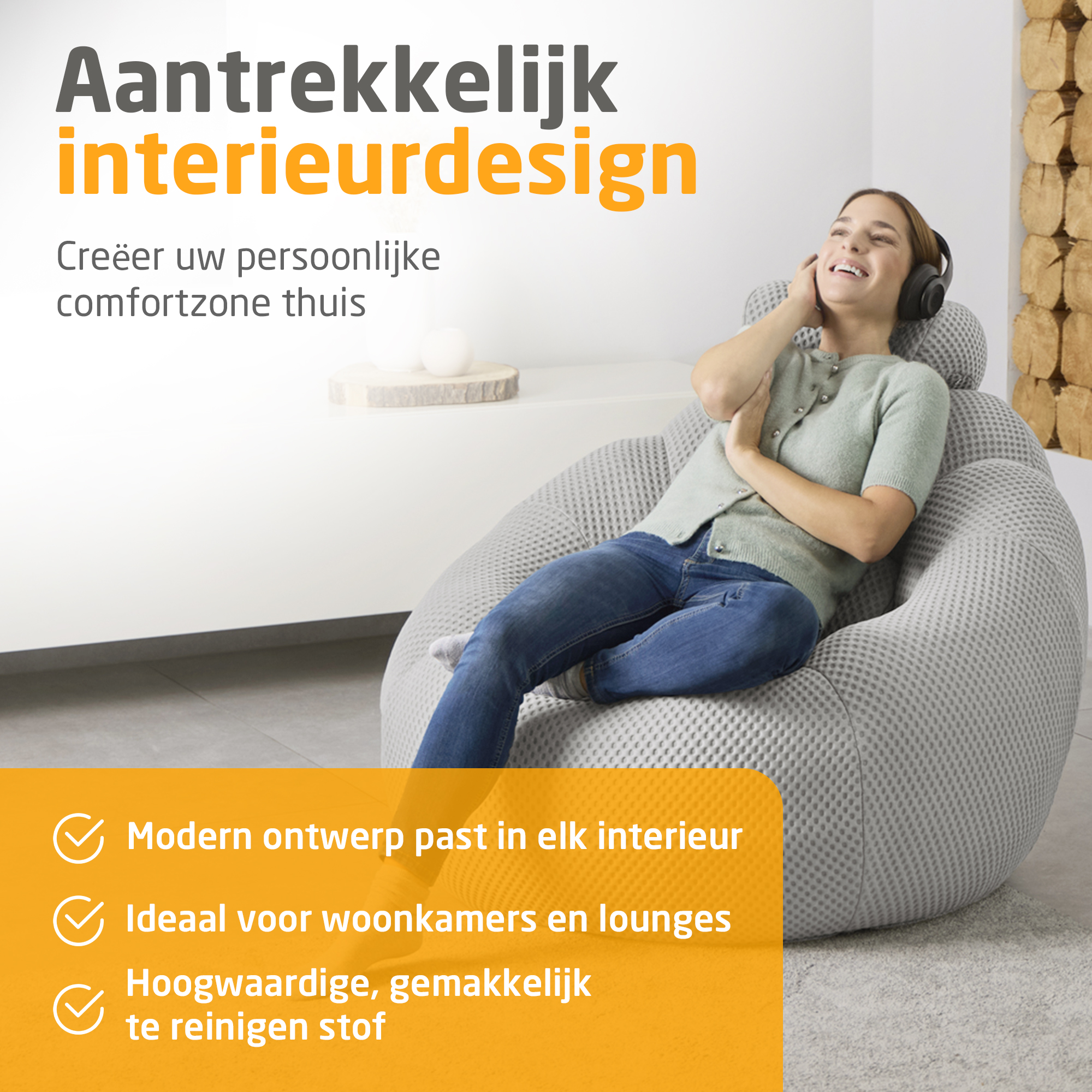 medisana RS 100 Bubble sofa - light grey