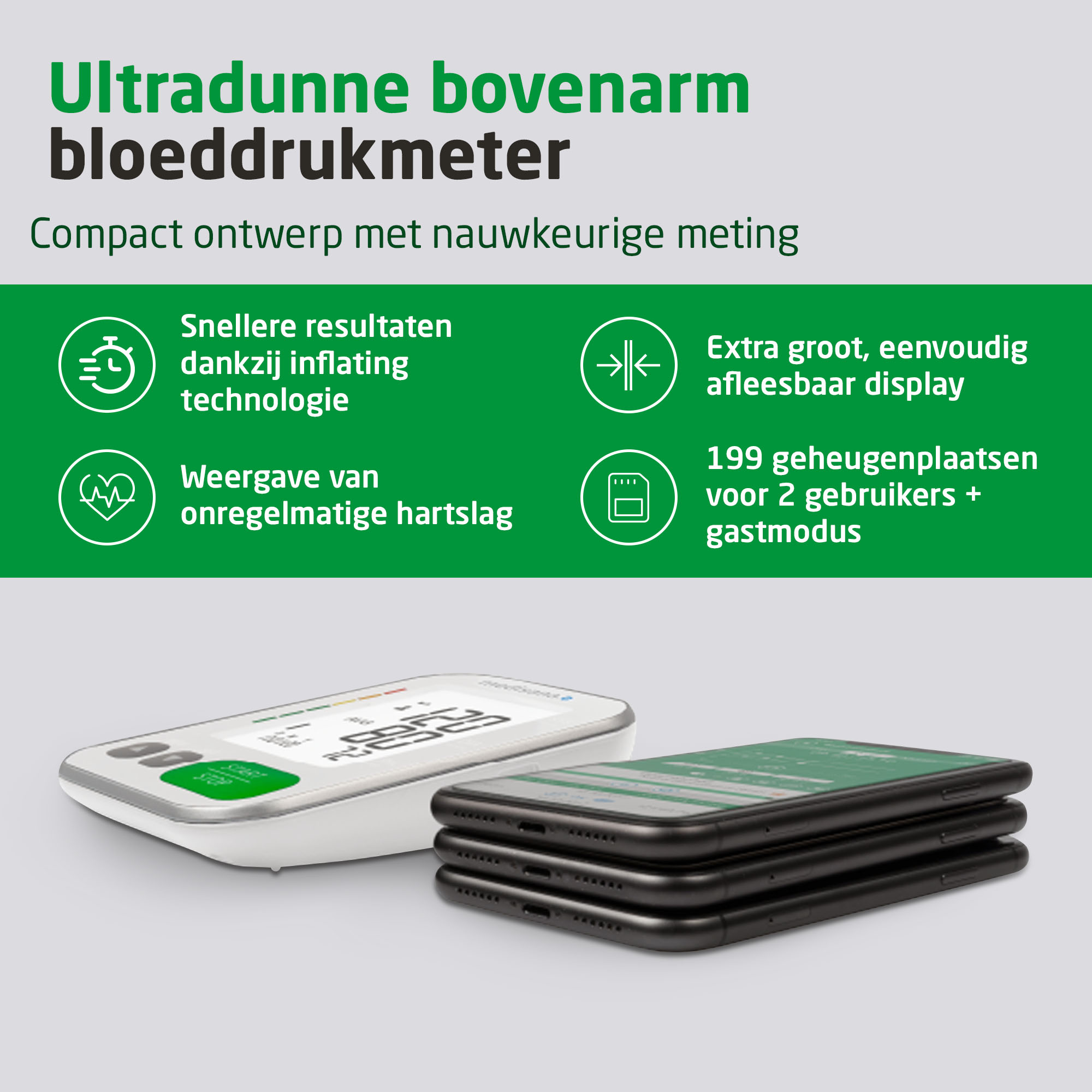 BU 572 connect | Bloeddrukmeter voor de bovenarm