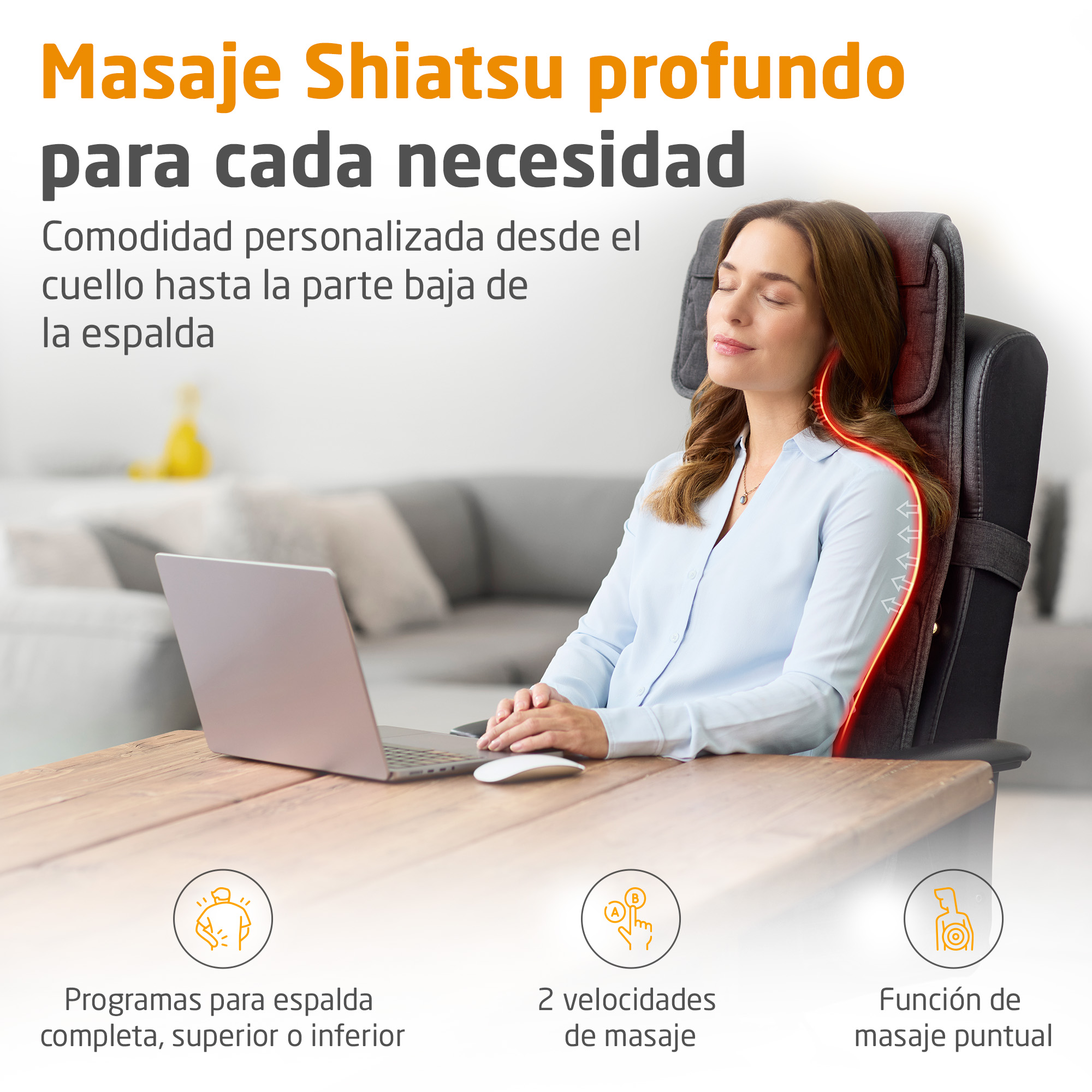 medisana MC 700 Cubierta de masaje