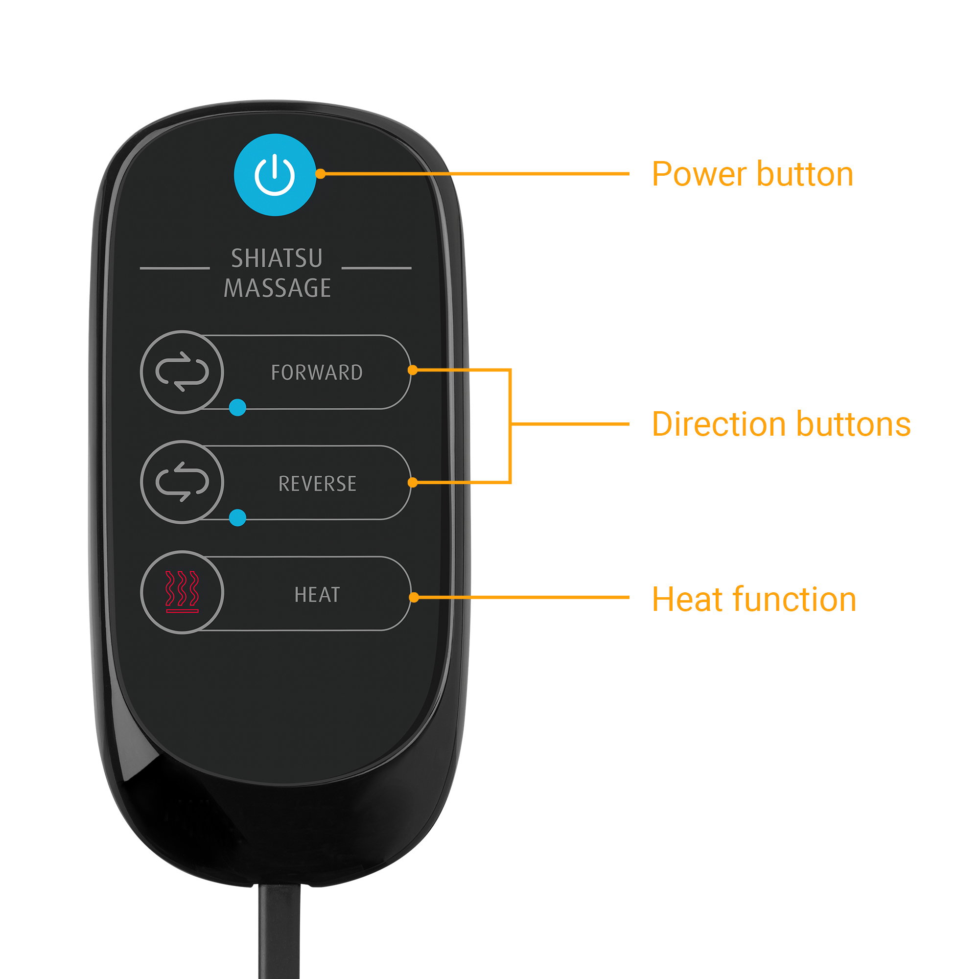 MCG 800 black | Comfort Shiatsu Massage Cushion