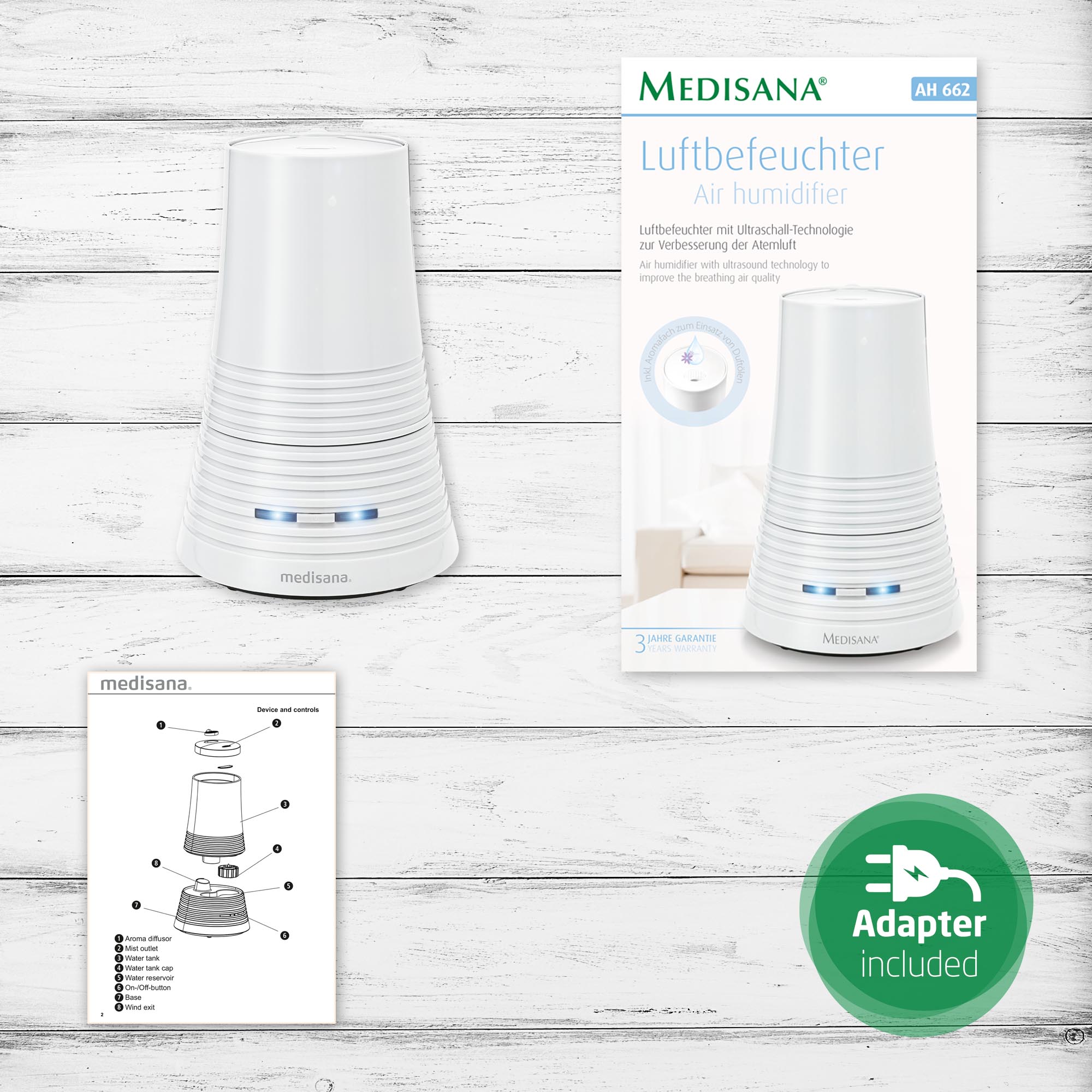 15bd26bee02d81e643b1c7680905f689 AH 662 | Air humidifier