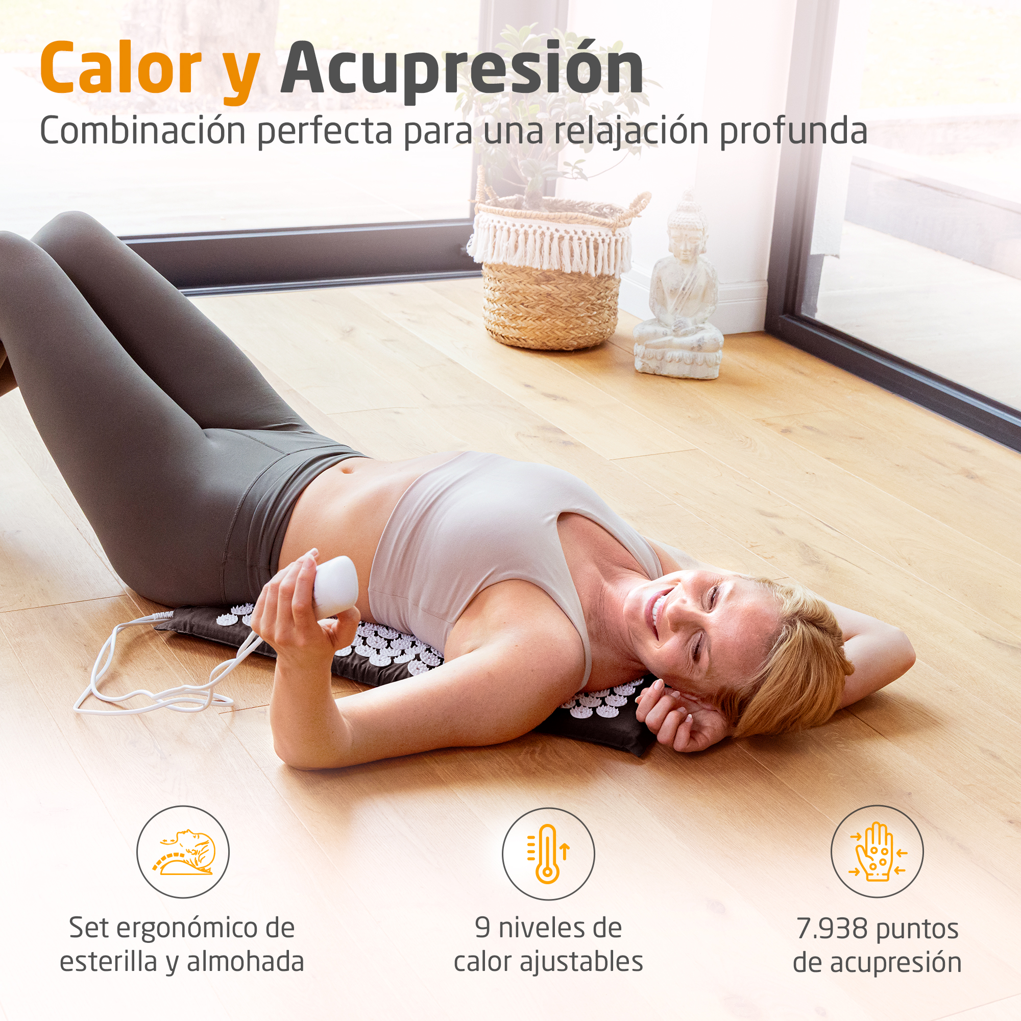 MM 100 | Esterilla de acupresión con calor