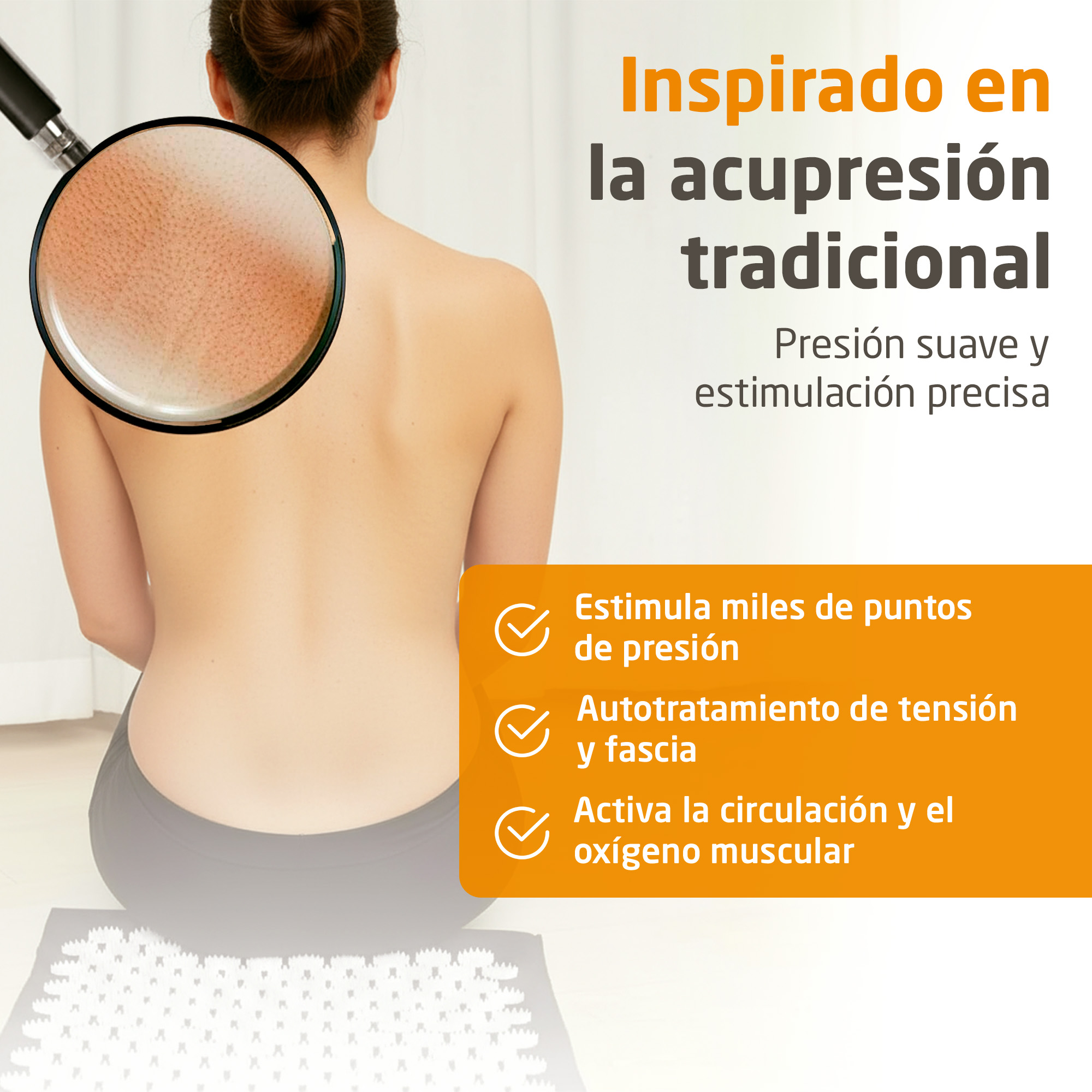 MM 100 | Esterilla de acupresión con calor