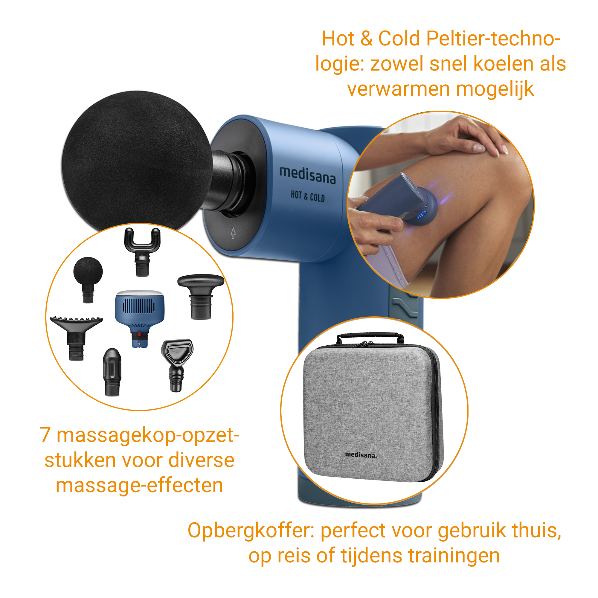 MG 600 | Massagepistool met warmte- en koudefunctie