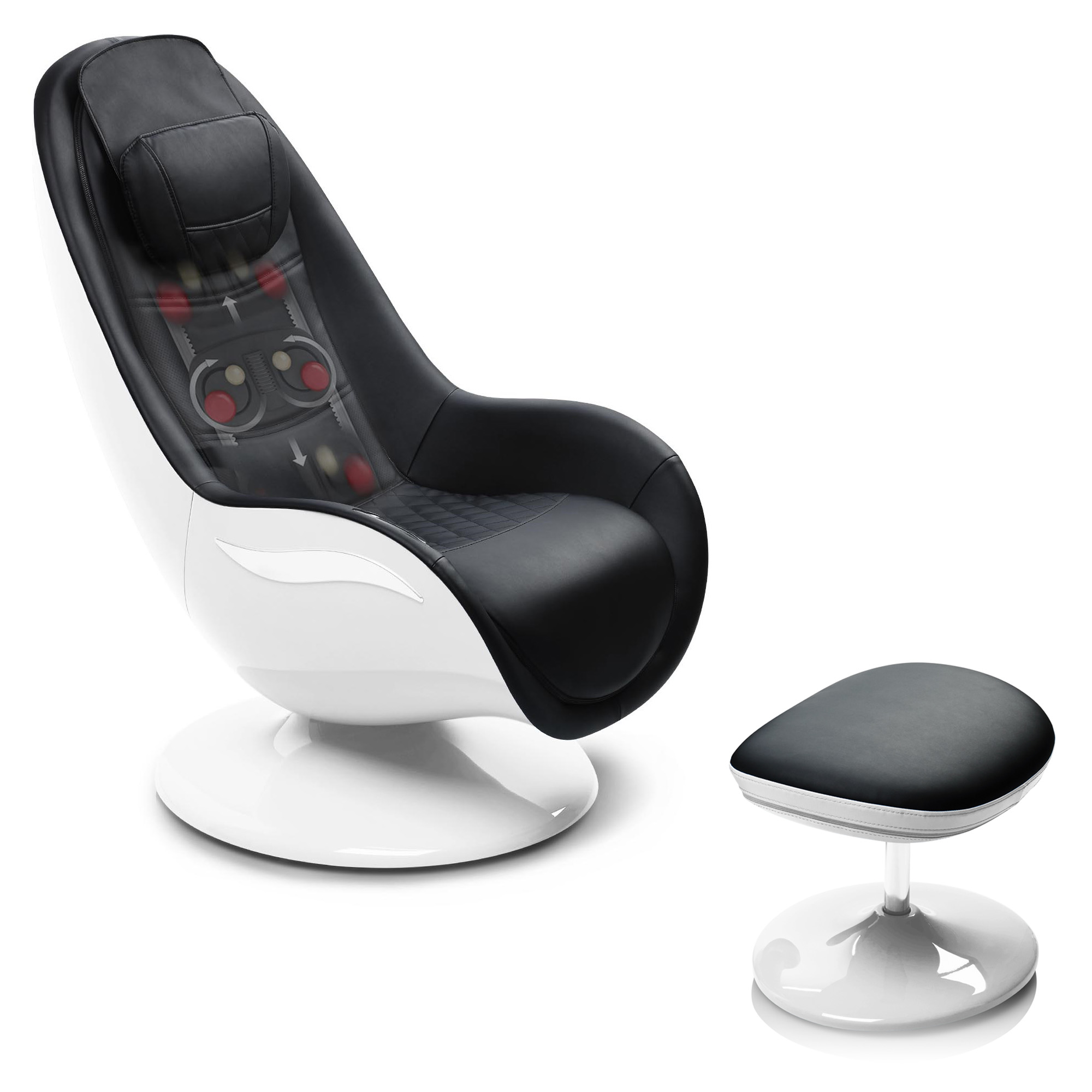 RS 660 | Lounge Sessel mit Massagefunktion und Hocker
