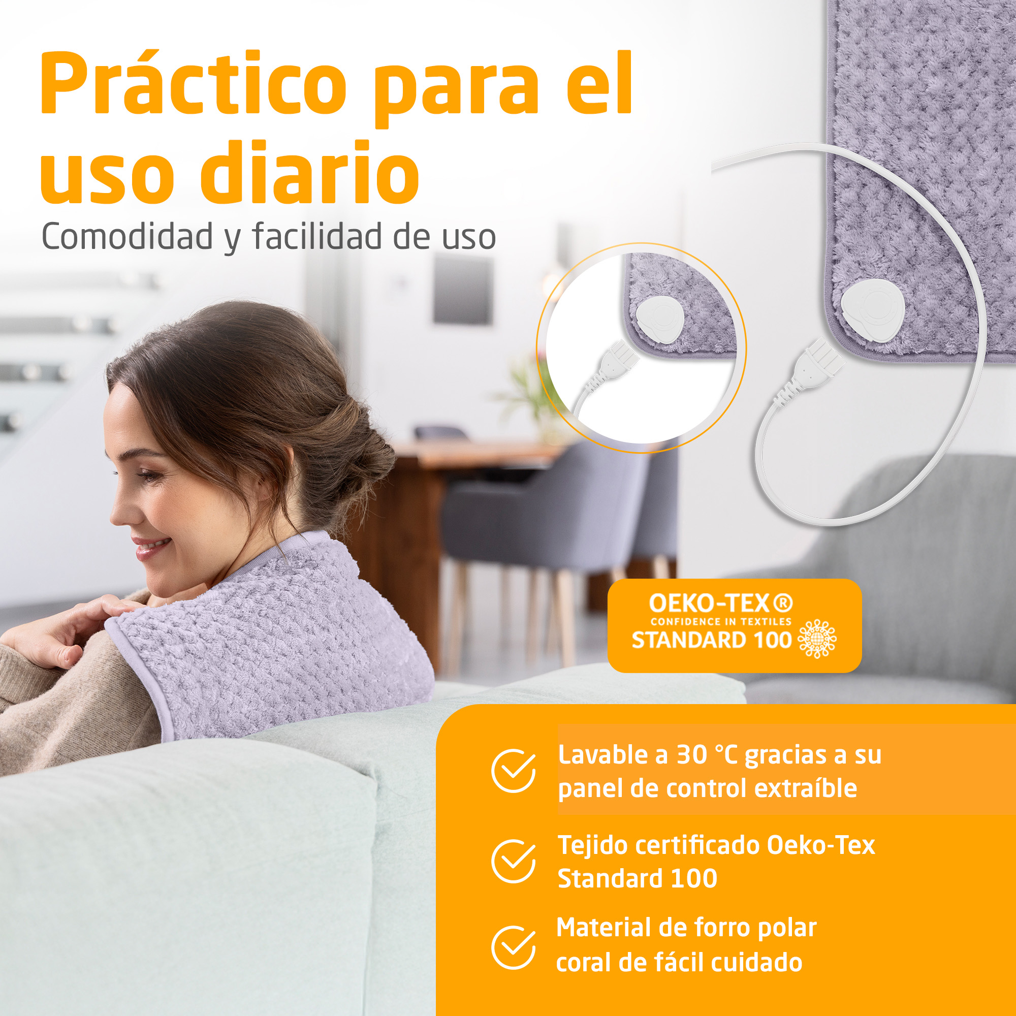 medisana HP 518 Heizkissen - light purple