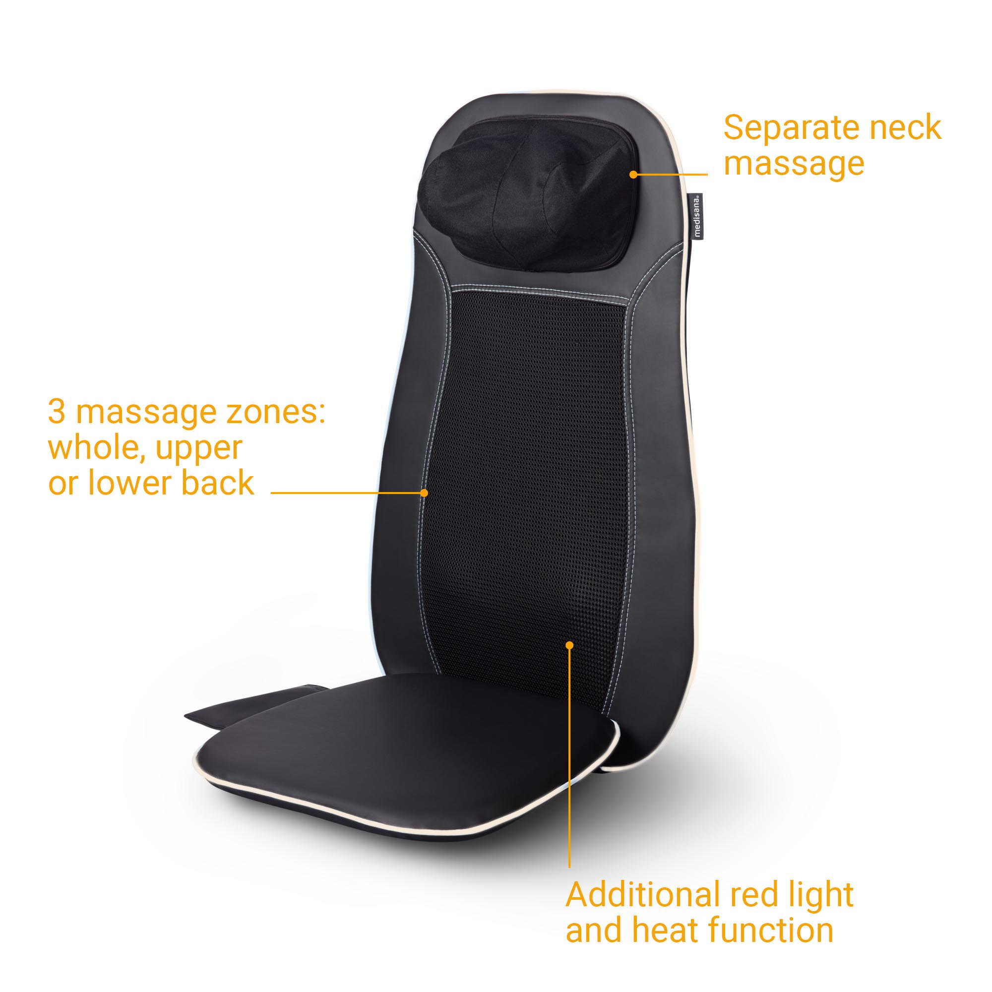 MCN beige | Shiatsu massage seat cover