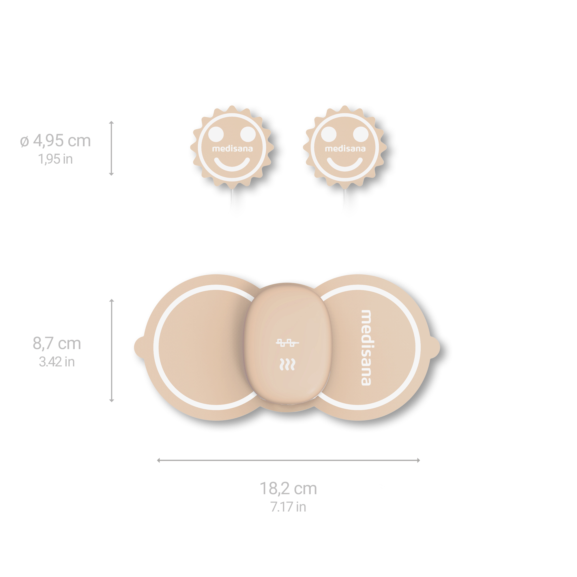 TT 250 | Menstruatiepijn-pad met TENS & warmte