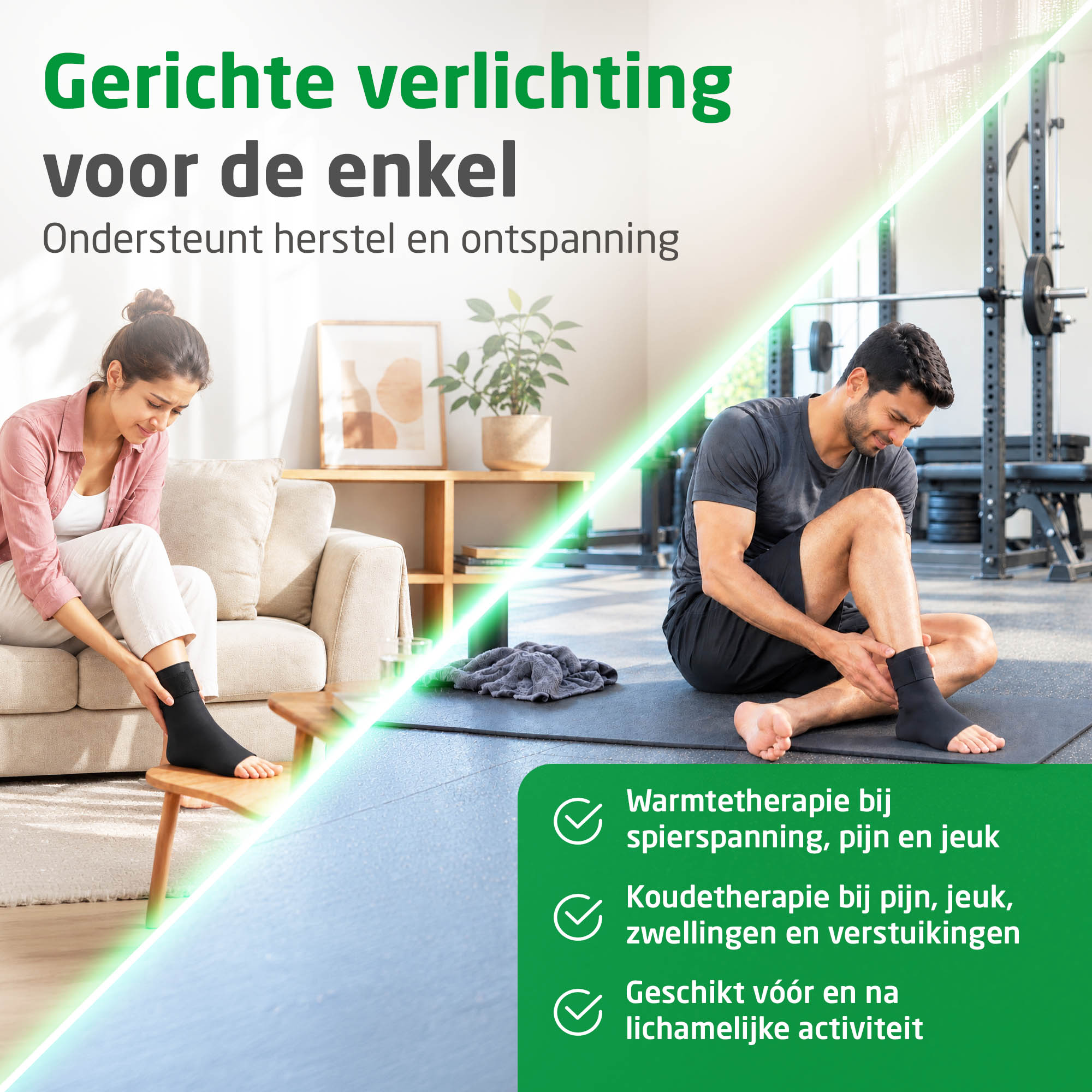 GP 106 | Warmte- en koudepakking voor het enkelgewricht