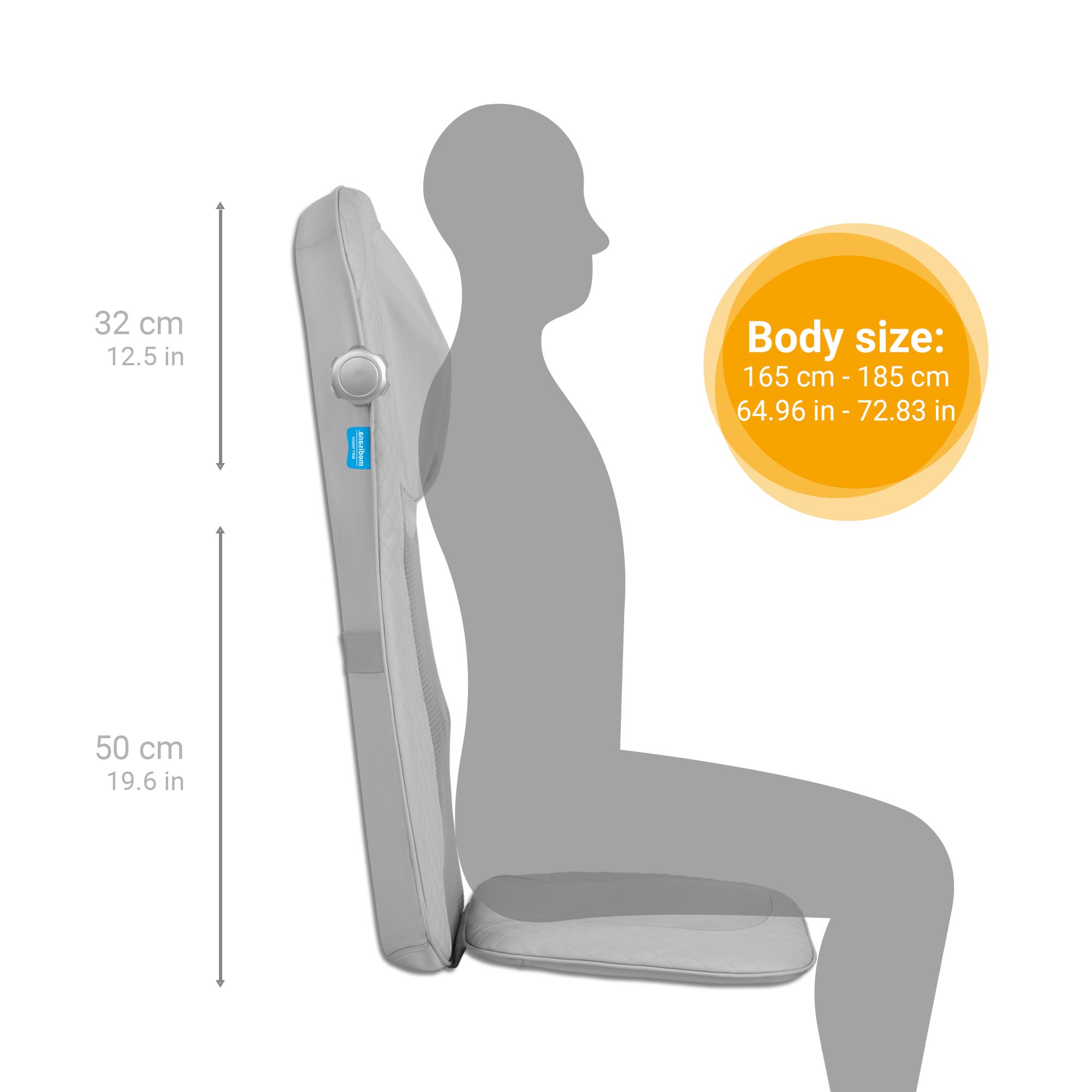 MCG 810 | Gel Shiatsu massage seat cover
