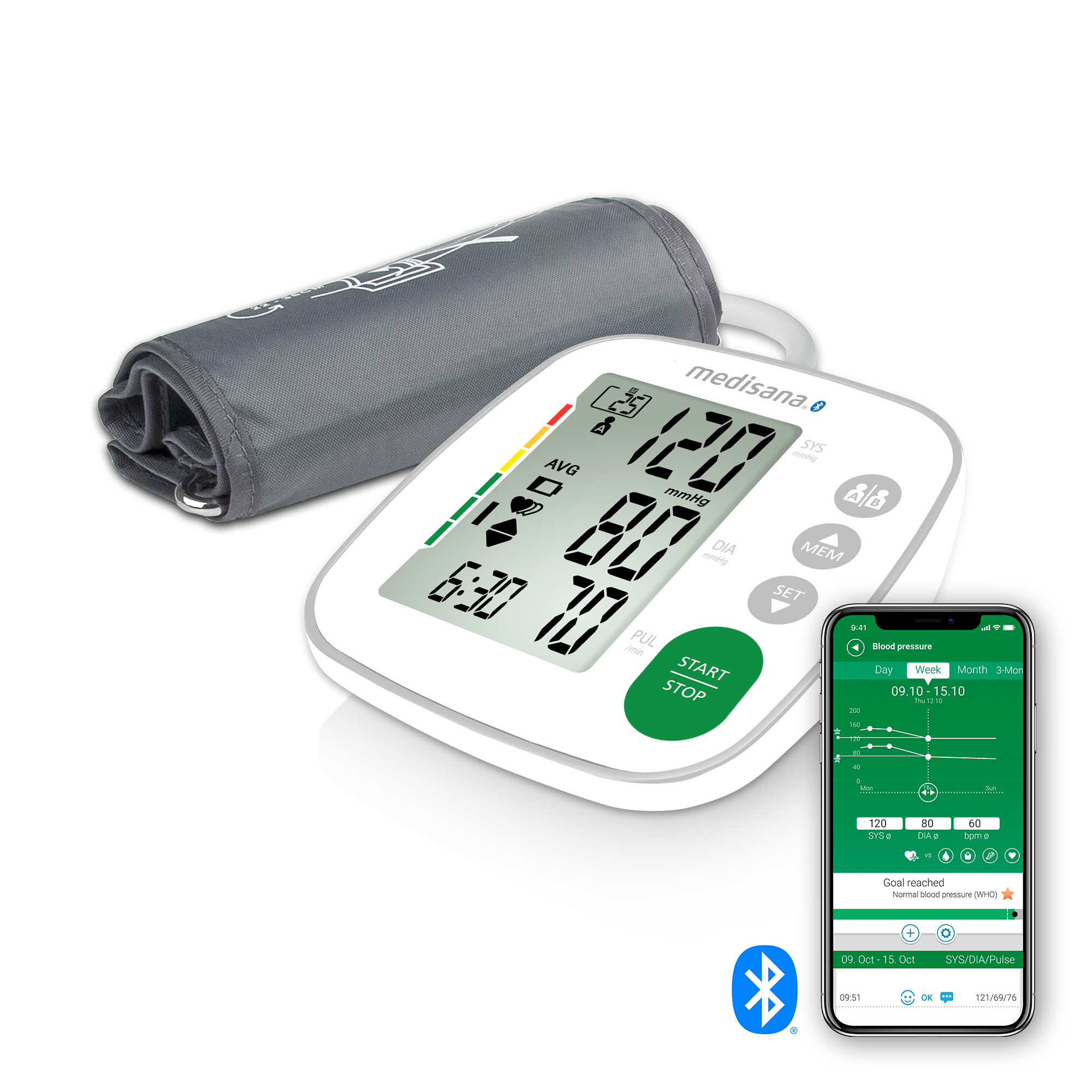 BU A52 connect | Bovenarm Bloeddrukmeter