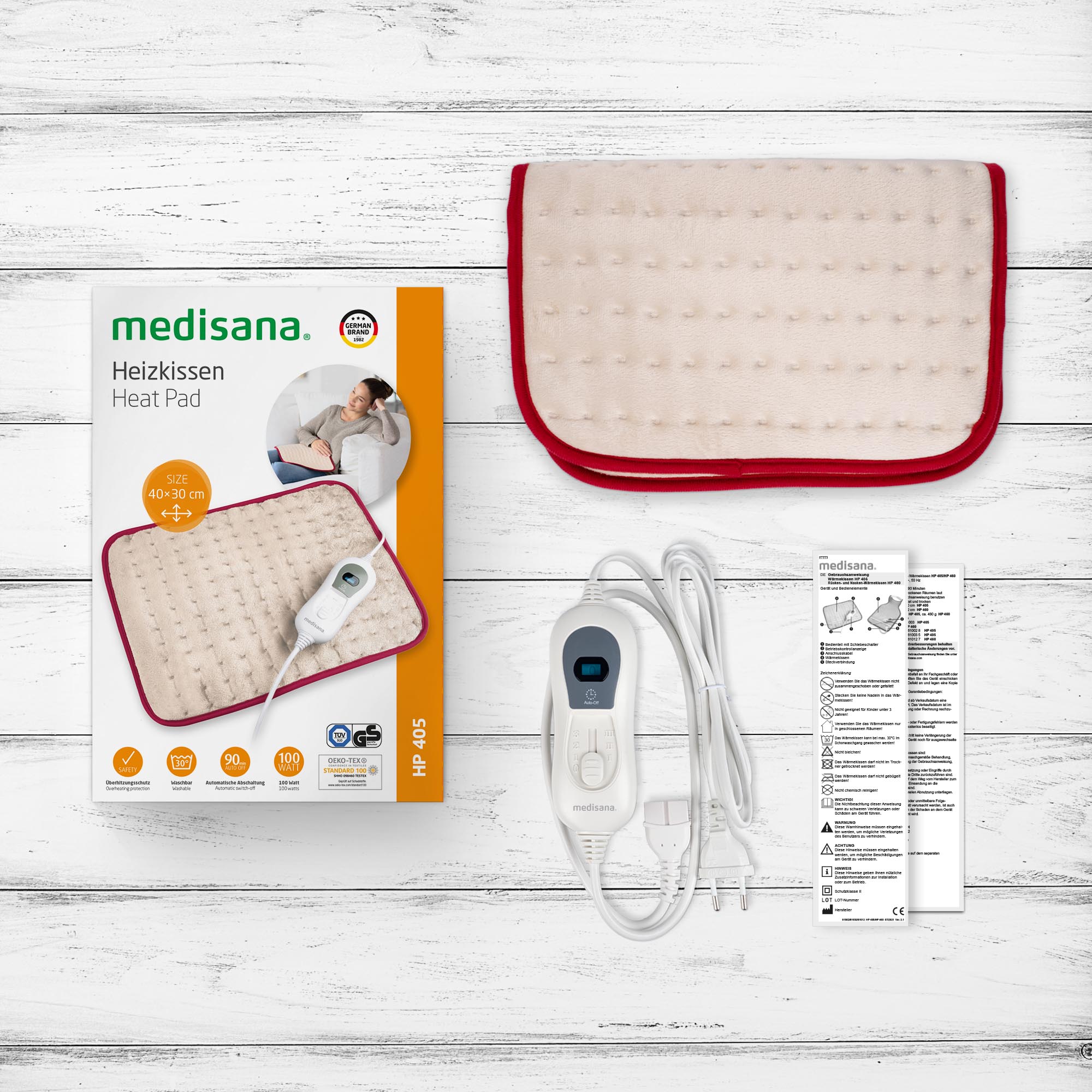 medisana HP 405 roja Almohadilla eléctrica