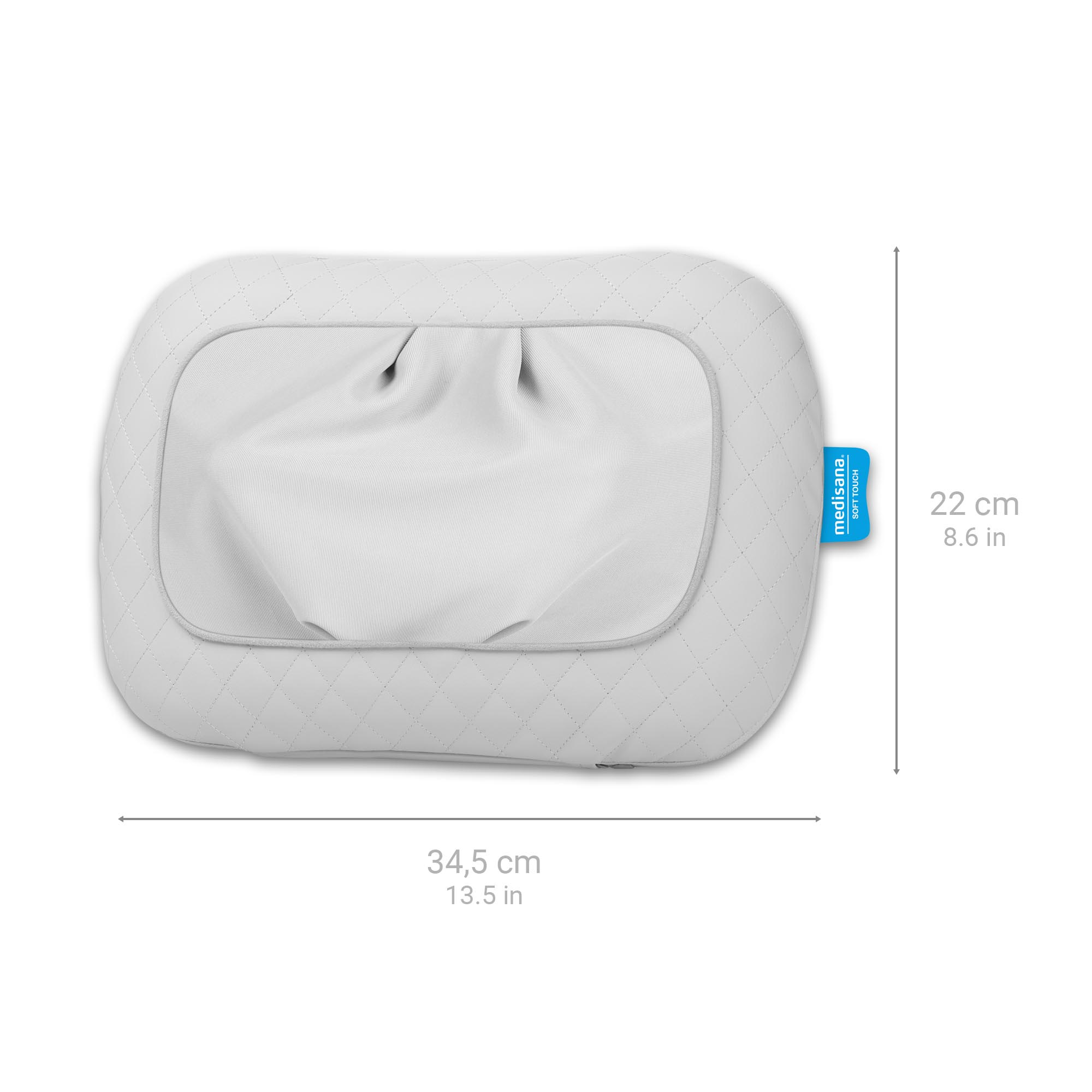 MCG 800 grijs | Gel Shiatsu-massagekussen