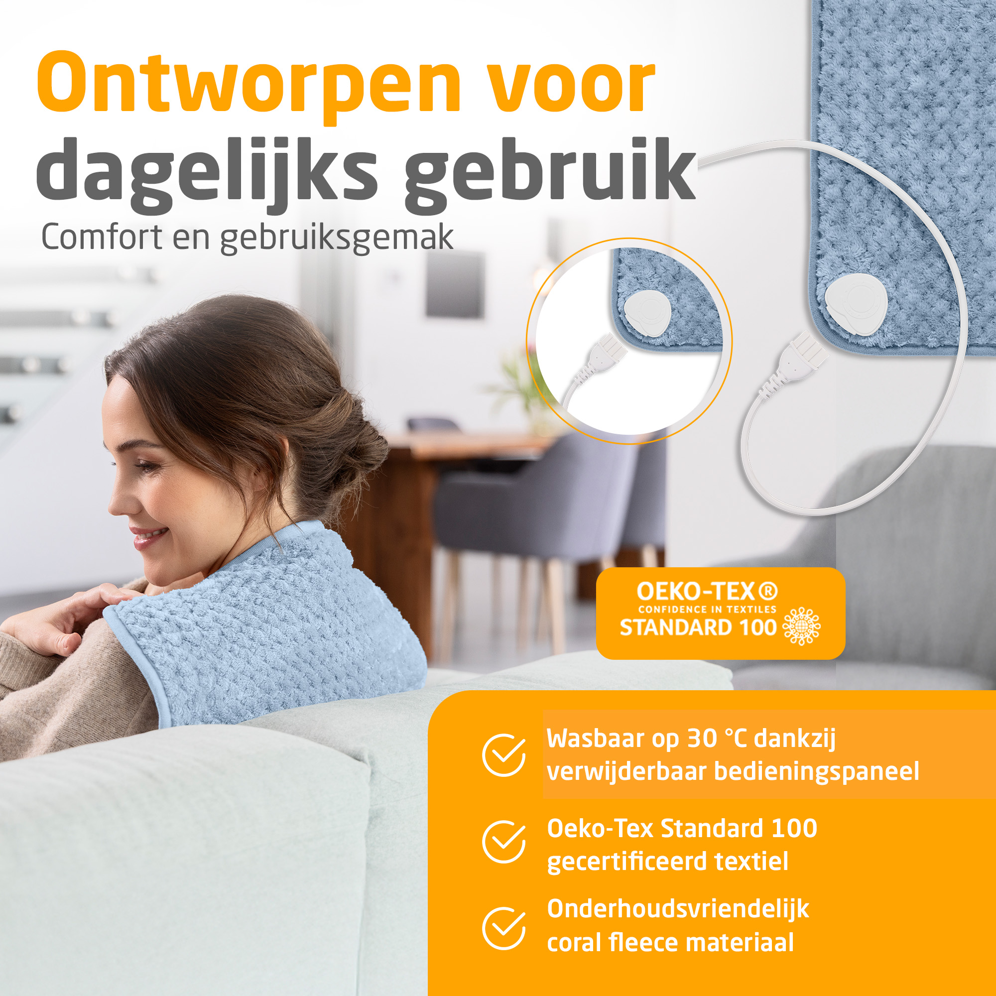 medisana HP 515 - Warmtekussen- jeansblauw