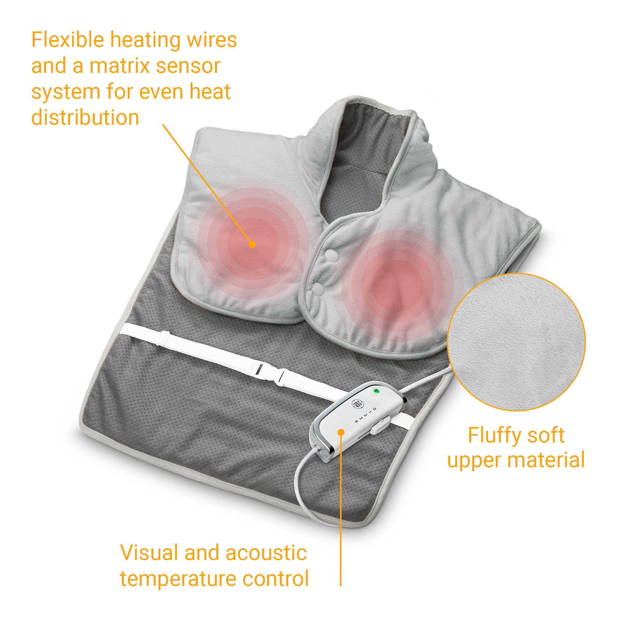 HP 630 | Heating pad for the shoulders and back