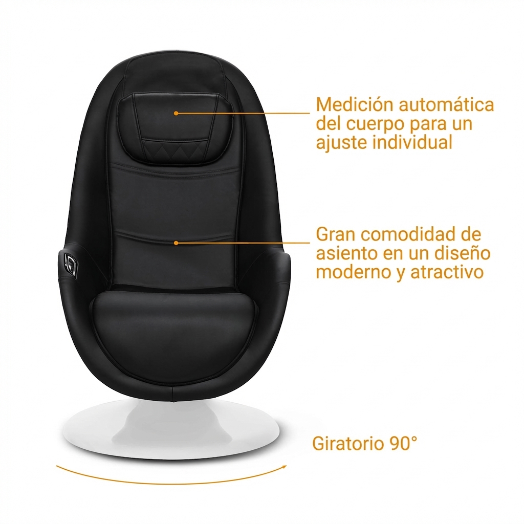 RS 660 | Sillón lounge con función de masaje y reposapiés