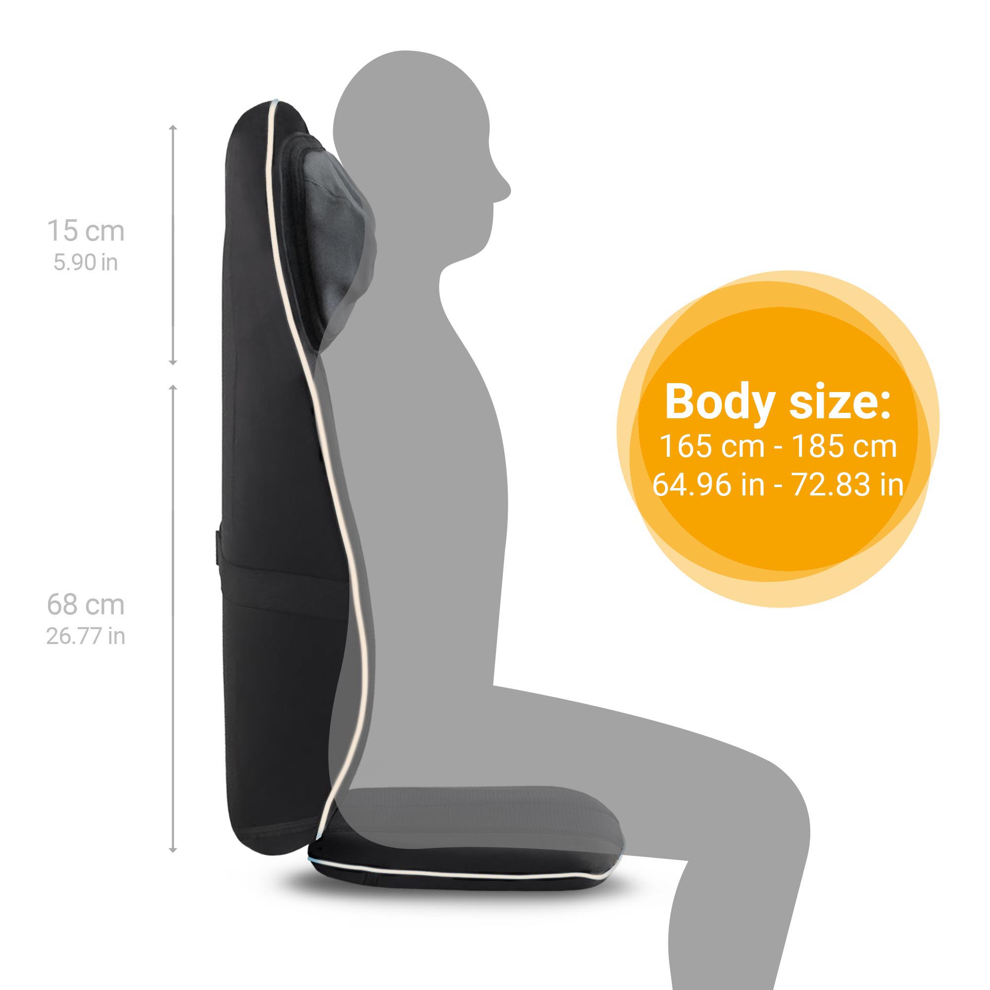 MCN | Almohadilla de masaje Shiatsu para asiento