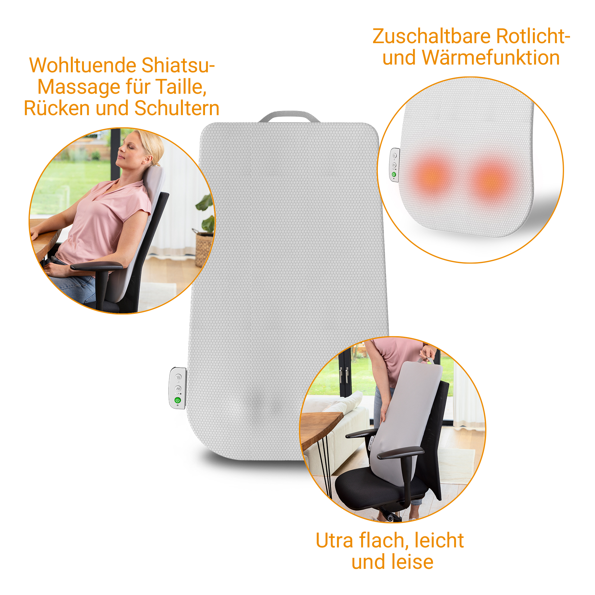 MC 600 | Shiatsu-rugmassageapparaat
