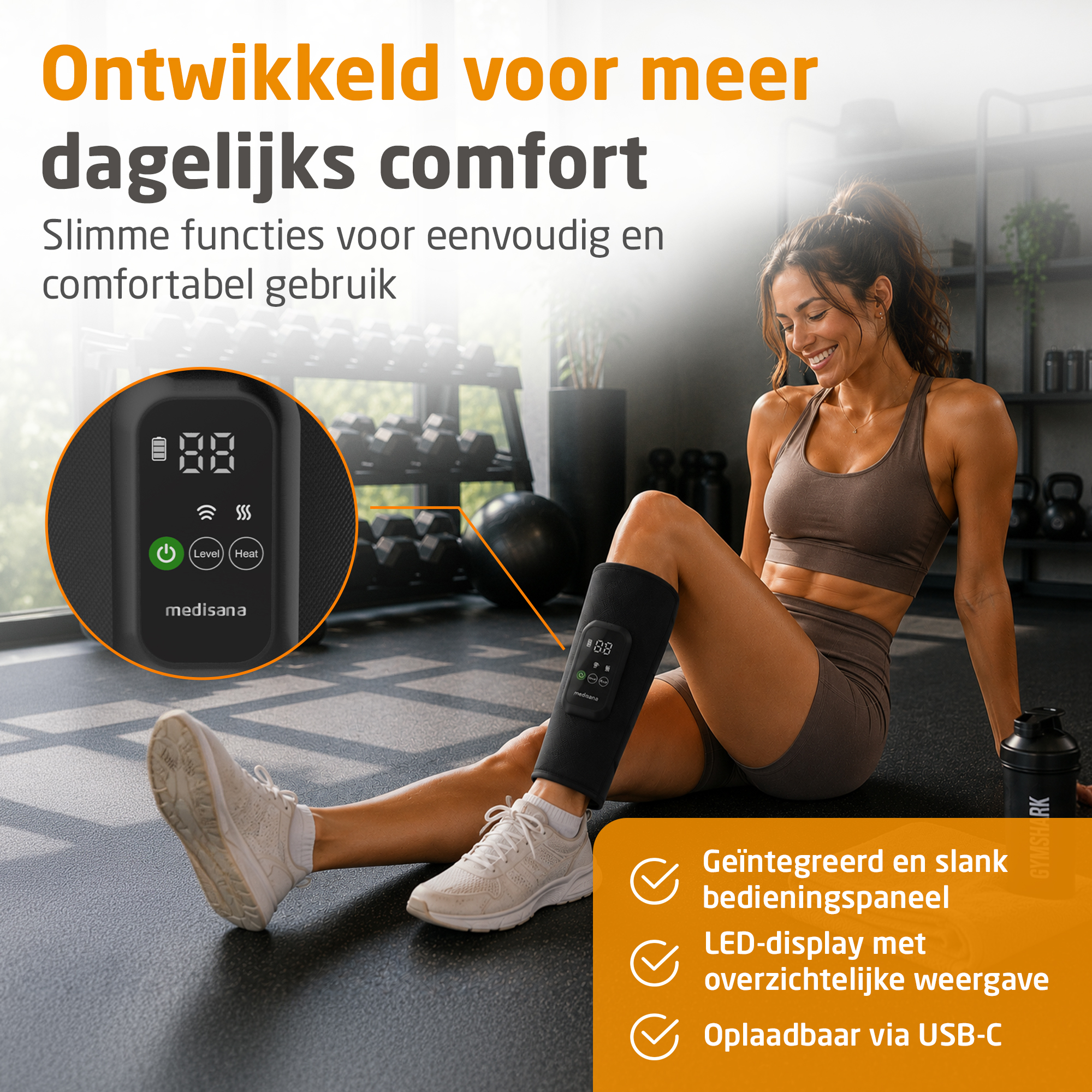 LM 200 | Luchtcompressie-kuitmassageapparaat
