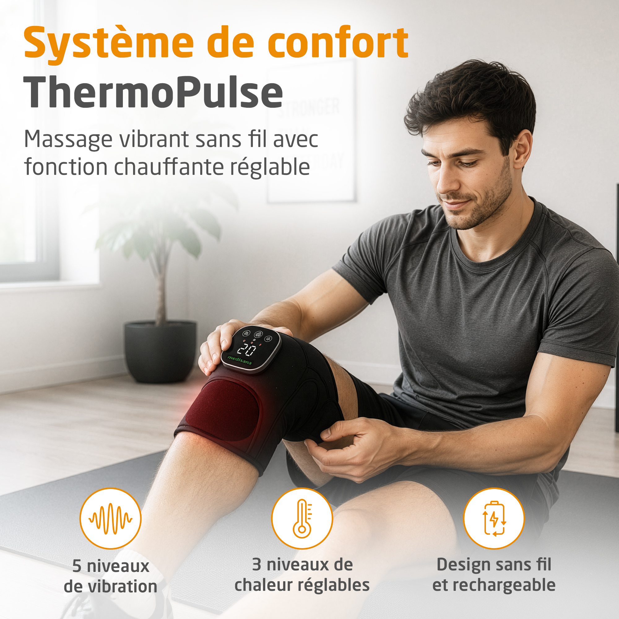 Cordless Vibrating Knee Massager | KM 100