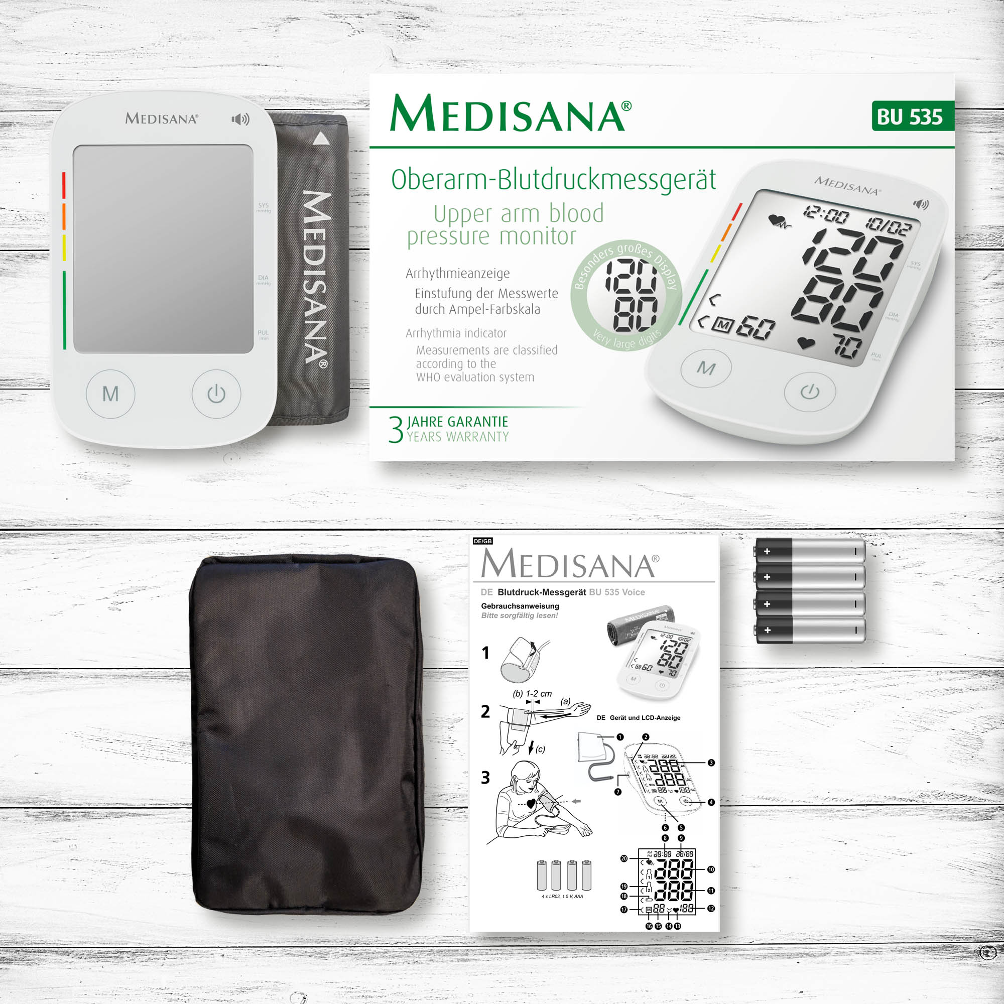 86a6ab1e7ce36fb5d13c0acb5edcdb96 BU 535 Voice | Upper arm blood pressure monitor | International version