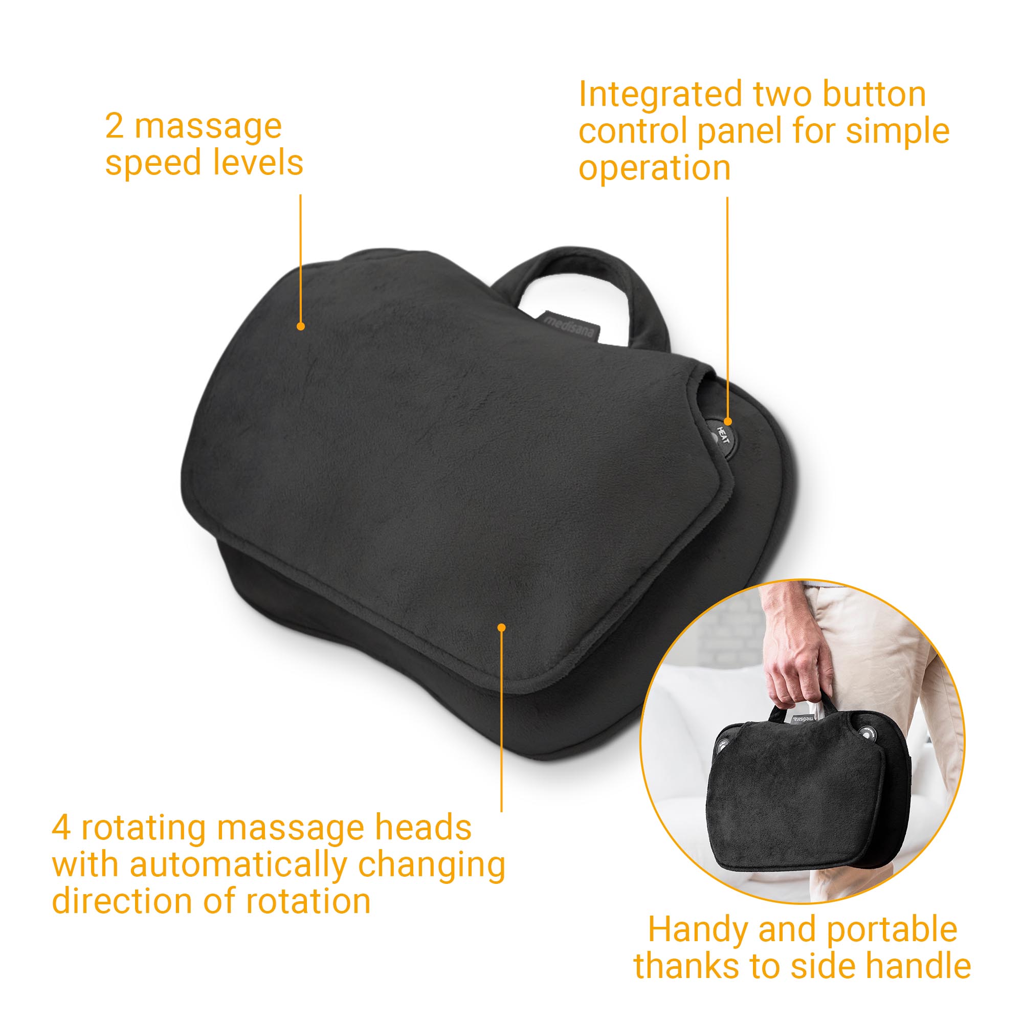 MC 850 | Cojín de masaje Shiatsu