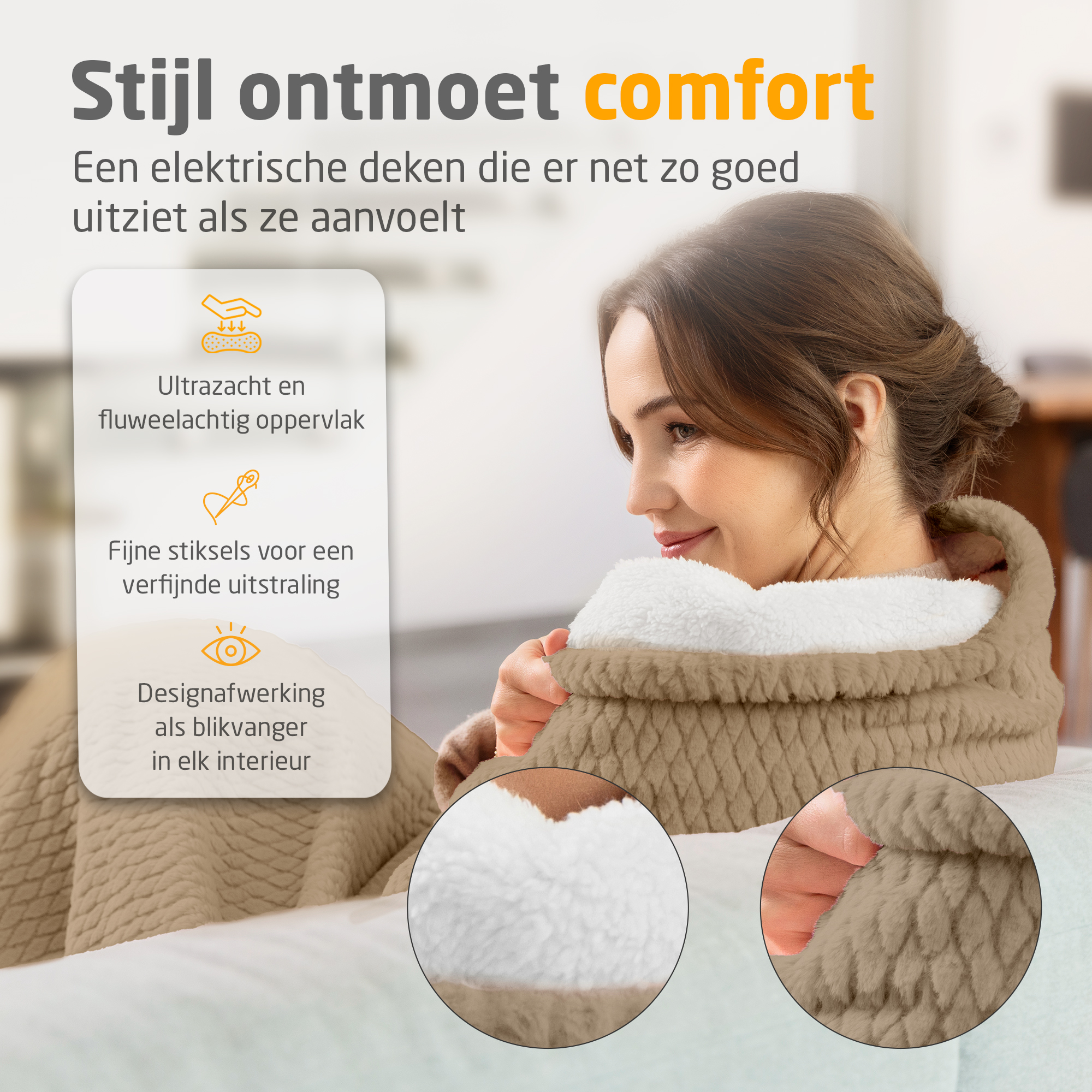 medisana HB 419 - Heizdecke - cloud creme