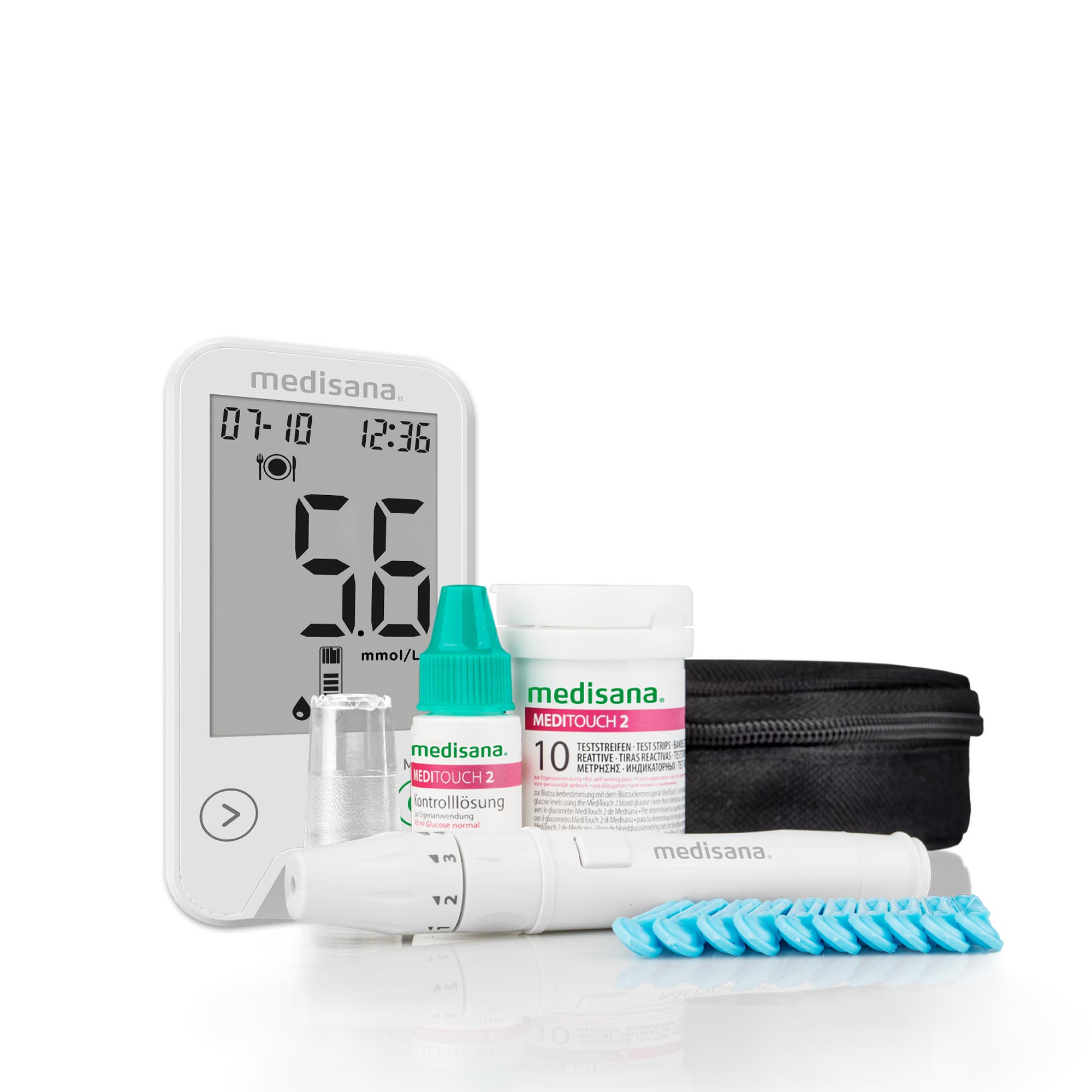 MediTouch 2 mmol/L | Medidor de glucosa en sangre