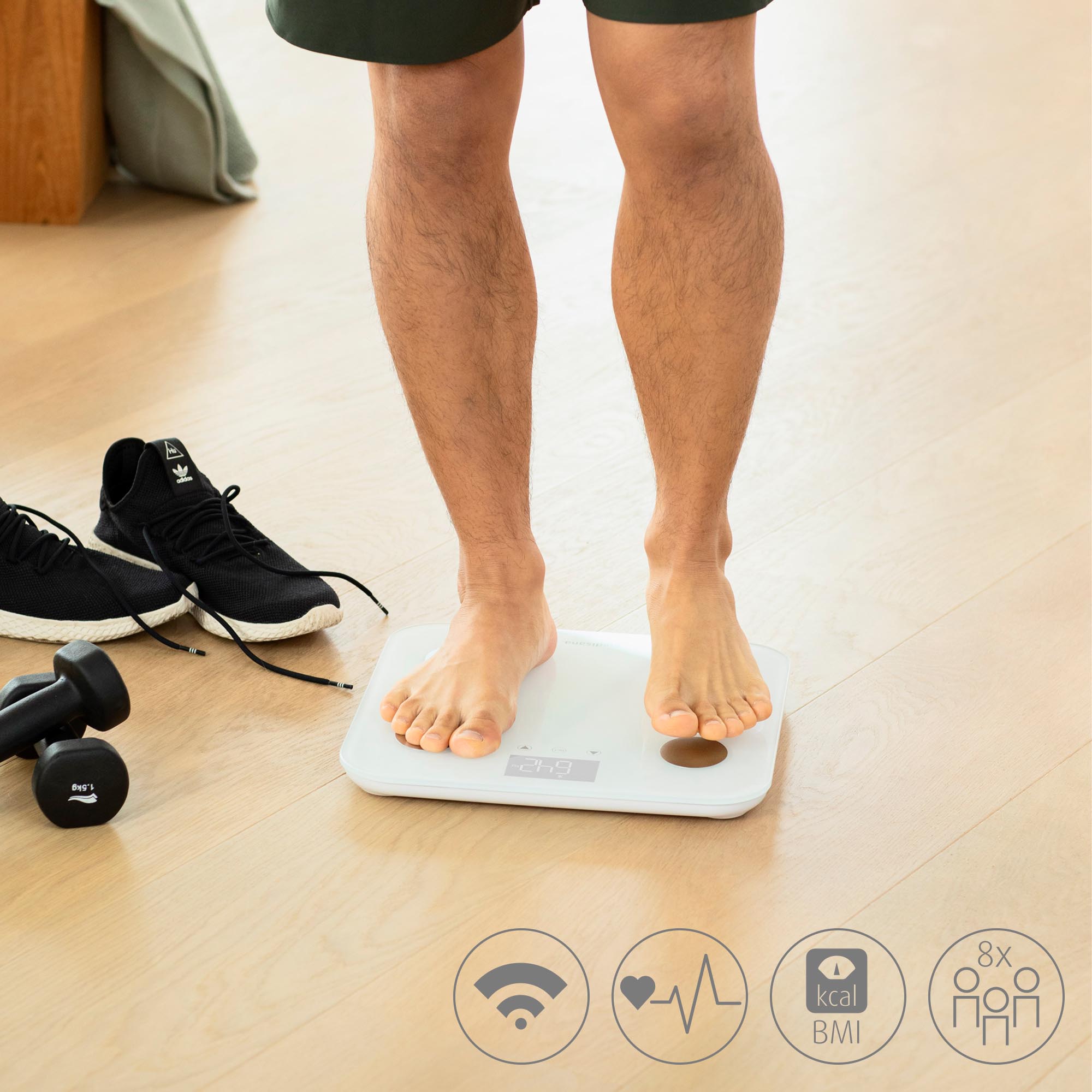 medisana BS 600 – Lichaamsanalyse weegschaal met WiFi & Bluetooth