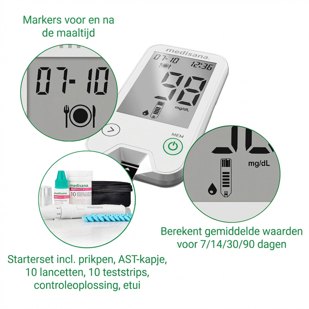 MediTouch 2 mg/dL | bloedsuikermeter