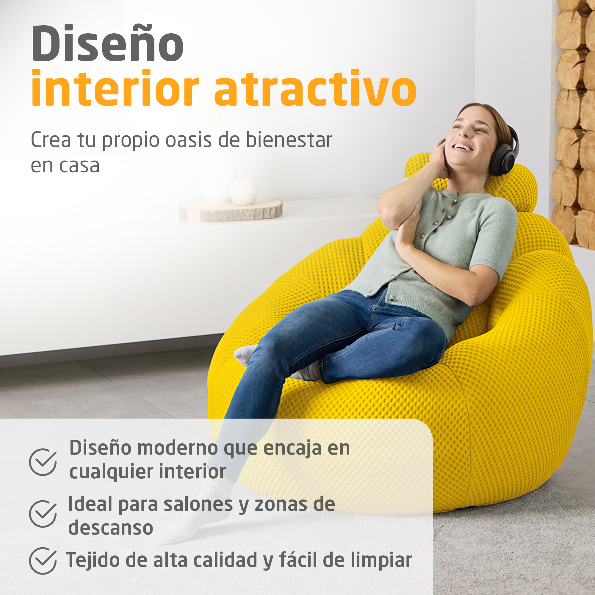 medisana RS 200 Bubble sofa - orange