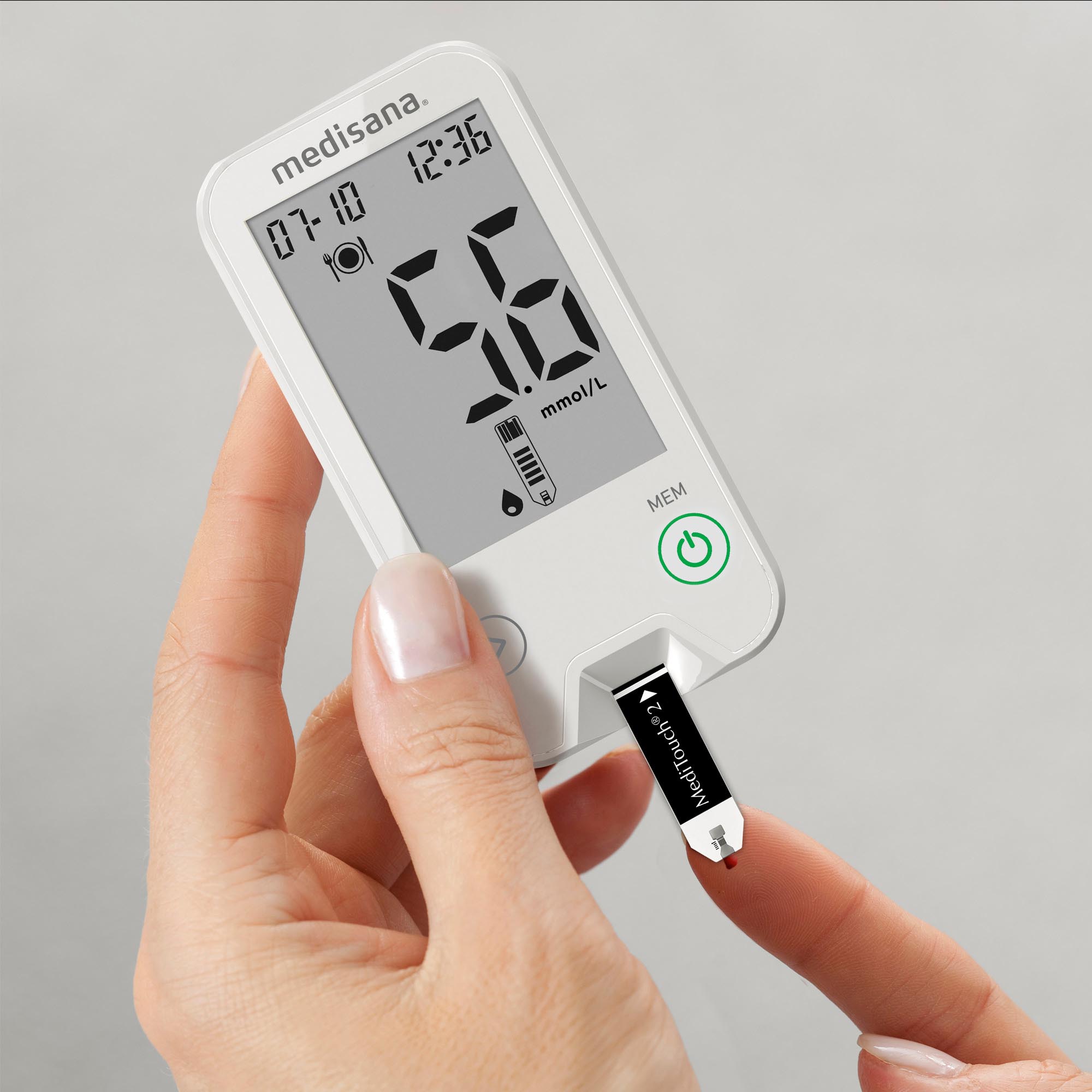 MediTouch 2 mmol/L | Medidor de glucosa en sangre