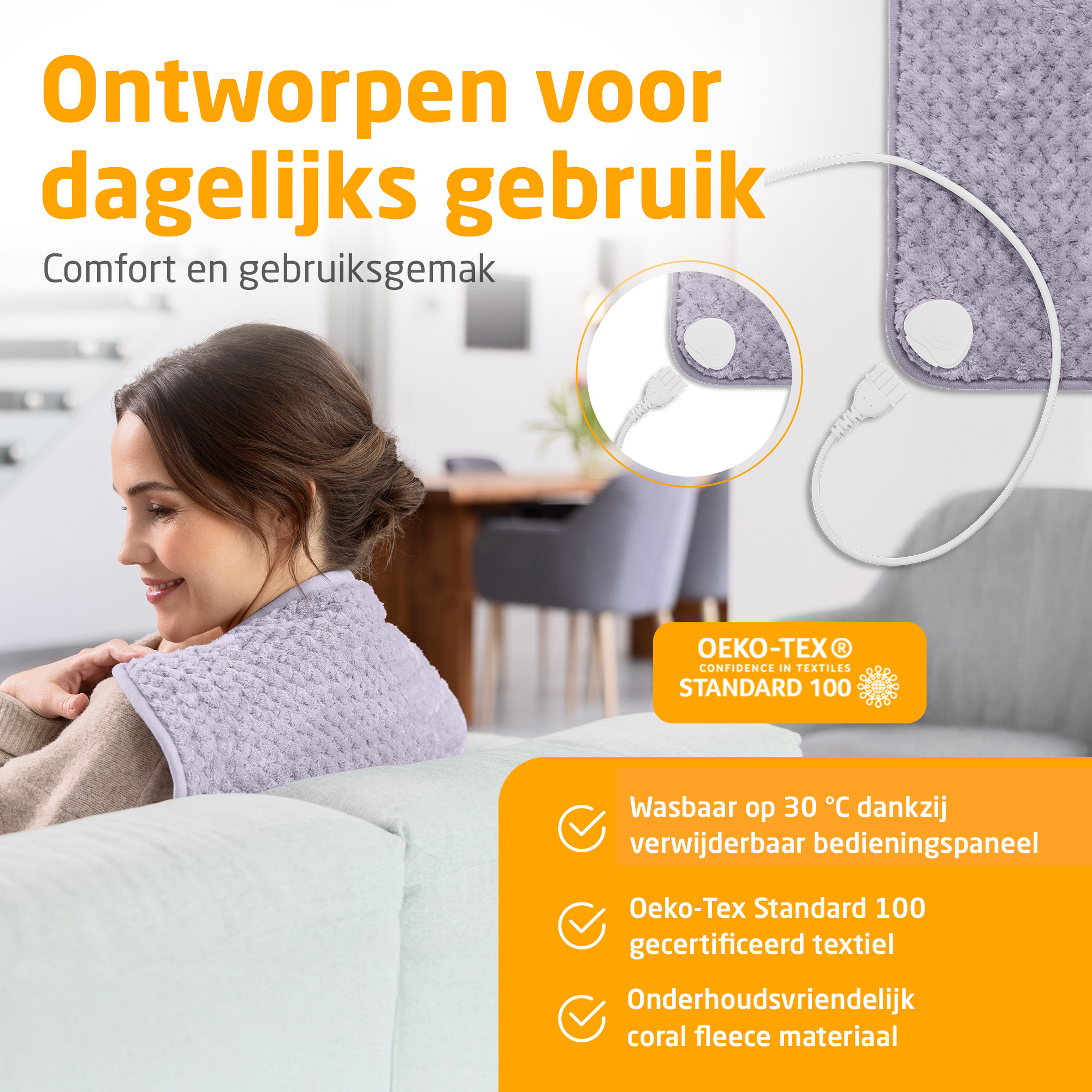 HP 518 | warmtekussen | zacht lila