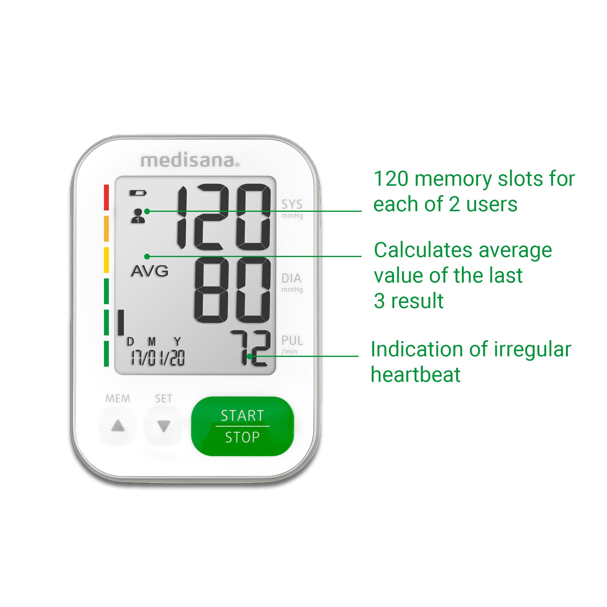 BU 565 | upper-arm blood pressure monitor