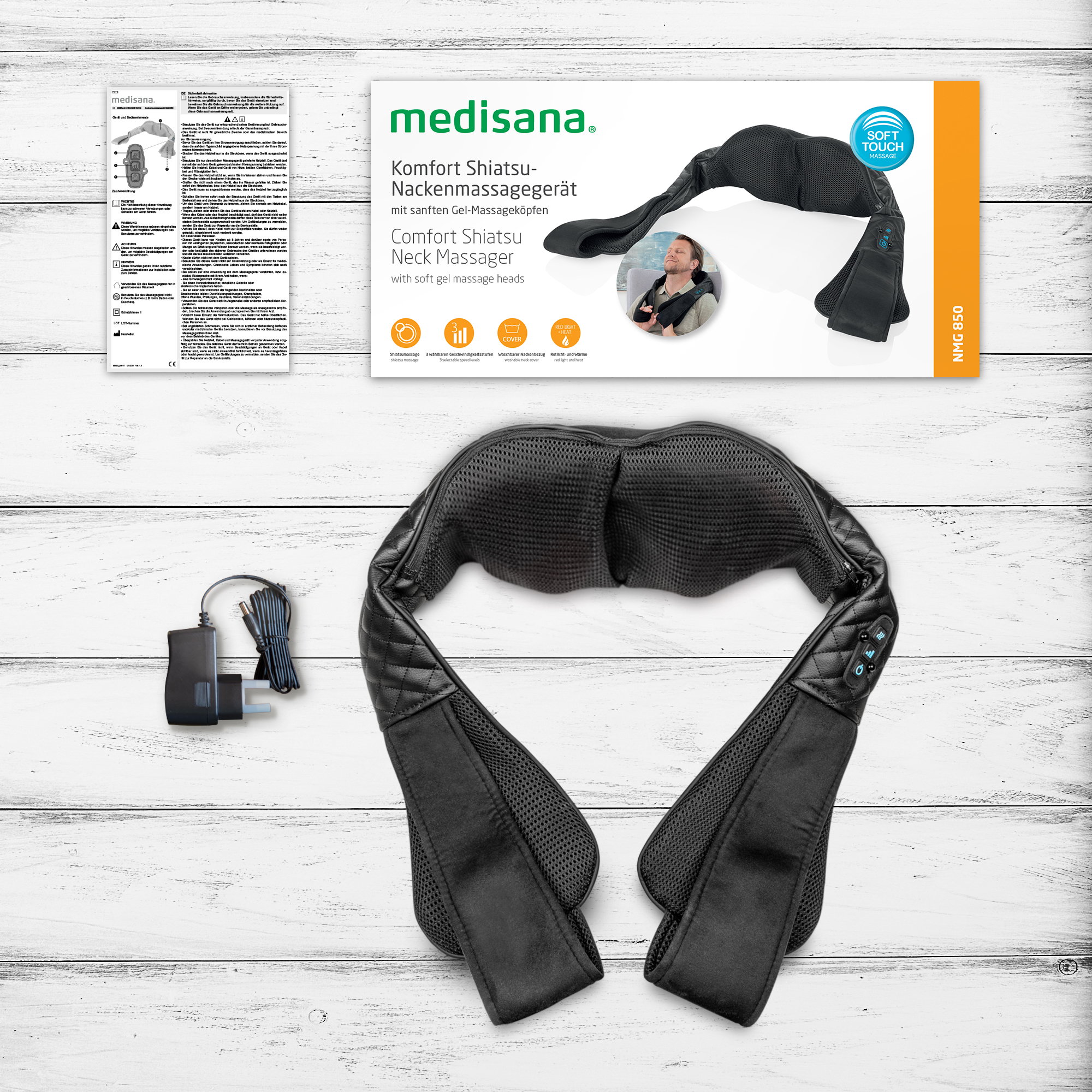 NMG 850 | Masajeador de cuello Gel-Shiatsu
